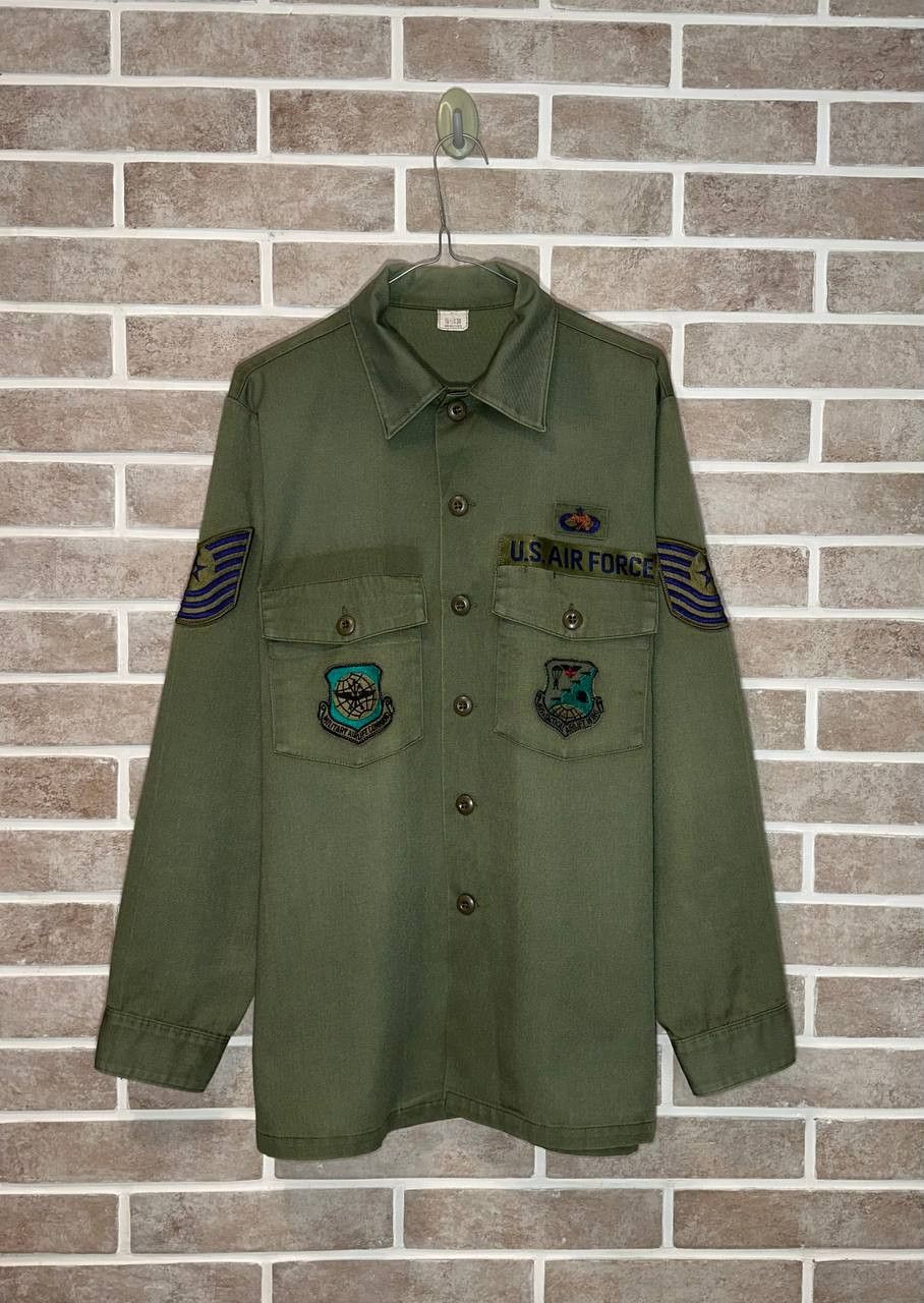 Vintage VINTAGE US ARMY UTILITY SHIRT 1970/80 435th tactical airlift Size US L / EU 52-54 / 3 - 1 Thumbnail