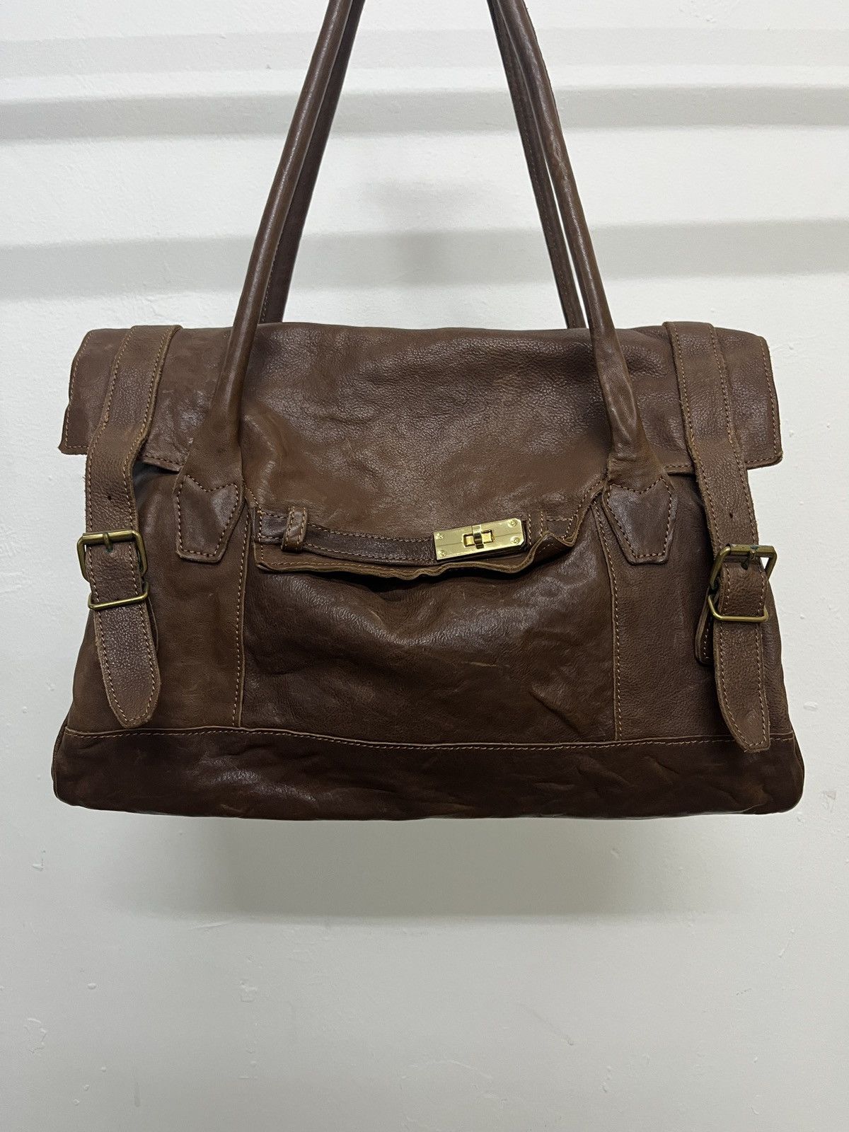 Leather Leather Birkin Japanese Brand 1 Metre Carre Cowhide Bag Size ONE SIZE - 2 Thumbnail