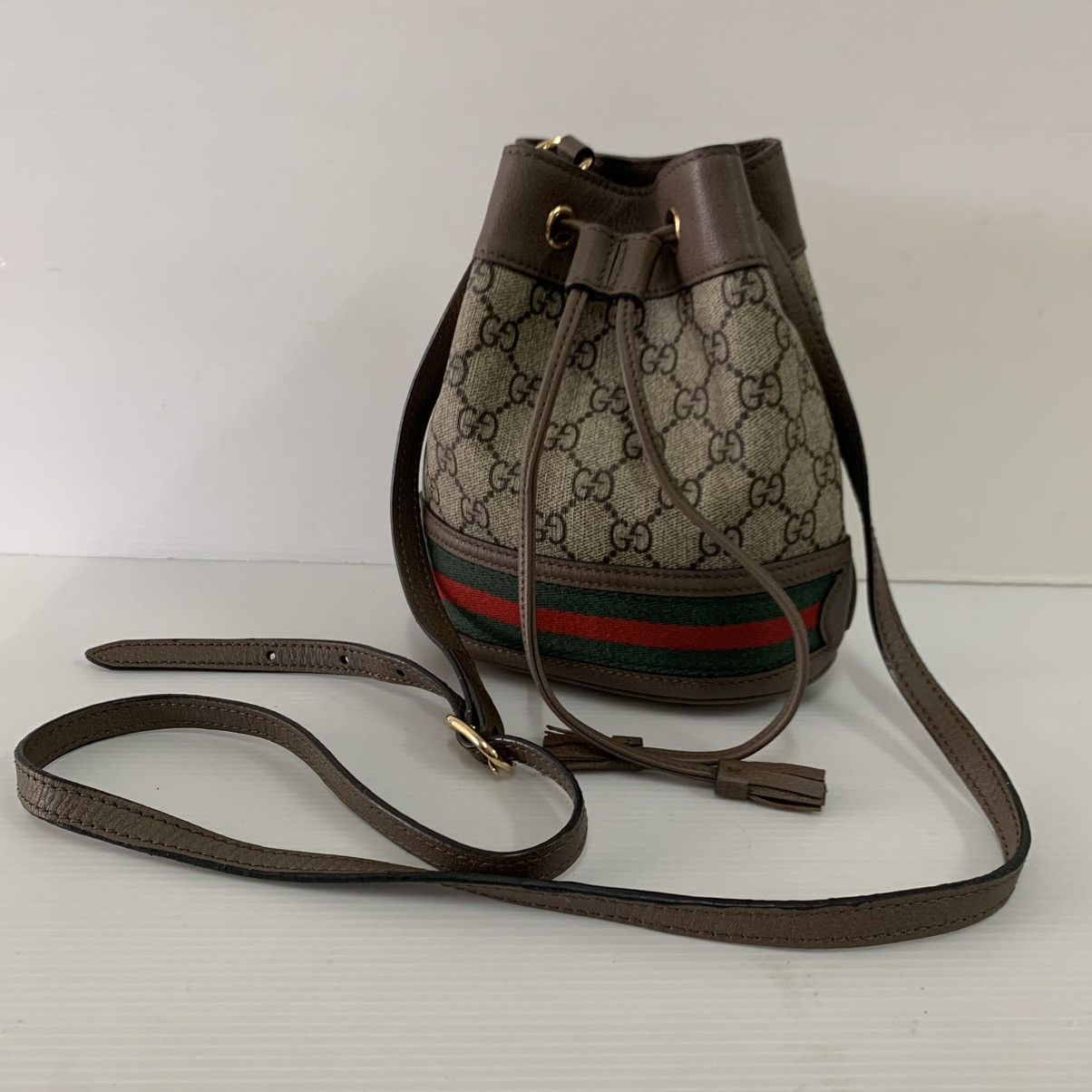 Gucci Gucci Monogram Mini Bucket Slingbag Size ONE SIZE - 1 Thumbnail