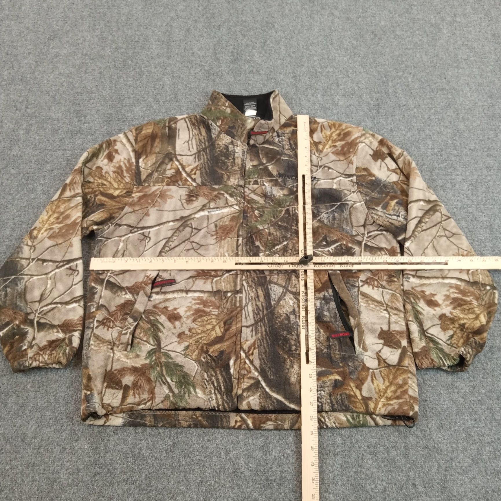 Vintage Winchester Bomber Jacket Mens XL Green Brown Camouflage Full Zip Mock Neck Polyester Size US XL / EU 56 / 4 - 2 Thumbnail