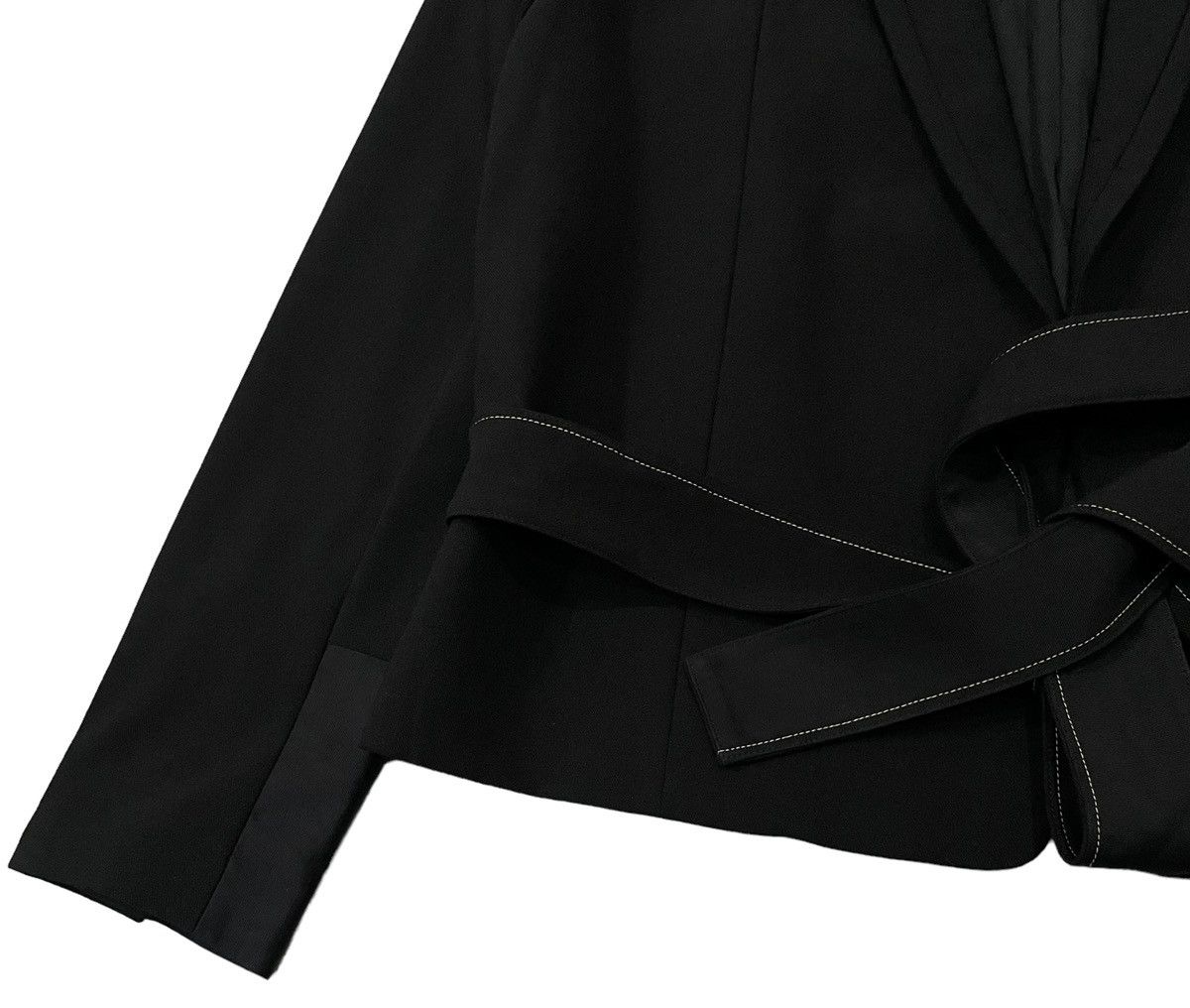 Helmut Lang Helmut Lang Belted Buttonless Fashion Jacket Size M / US 6-8 / IT 42-44 - 4 Thumbnail
