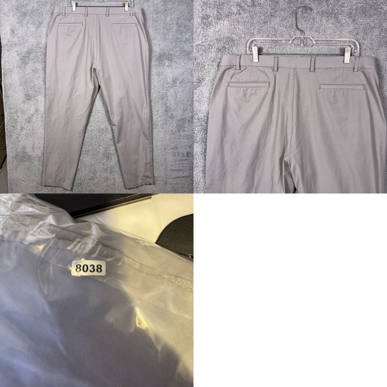 Ralph Lauren Ralph Lauren Black Label Pant Men 40x32 Tech Golf Chino Trousers Lauren LRL Lycra Slashes Pocket Flat Front Gray Cotton Nylon Spandex Size US 40 / EU 56 - 9 Thumbnail