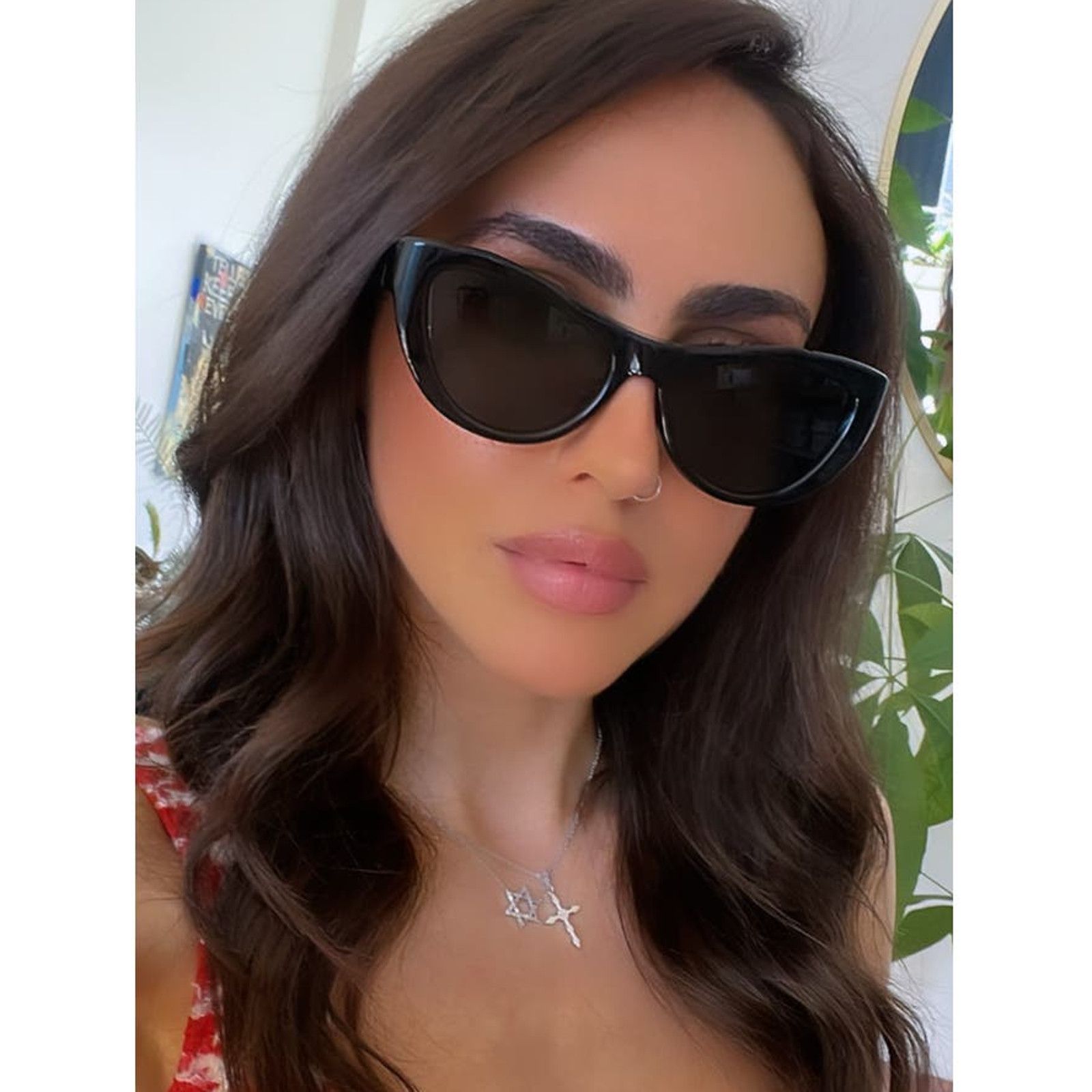 NEW Saint Laurent SL676 Cat Eye Sunglasses in Black