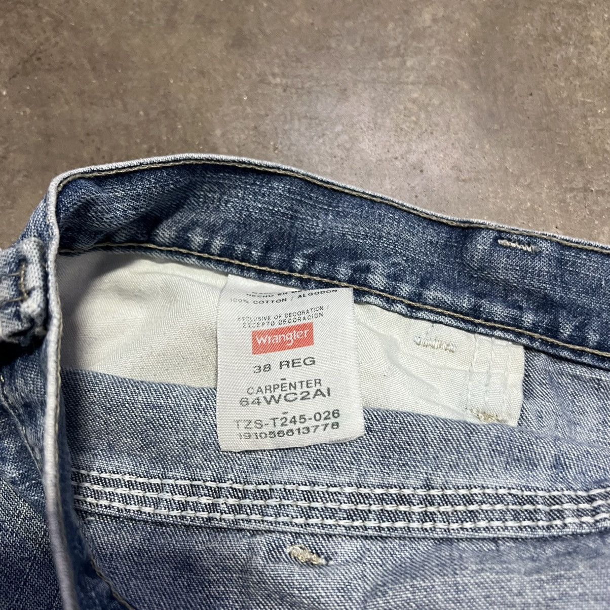 Vintage × Wrangler Vintage Y2K Wrangler Denim Carpenter Shorts Baggy Skater Size US 38 / EU 54 - 8 Thumbnail
