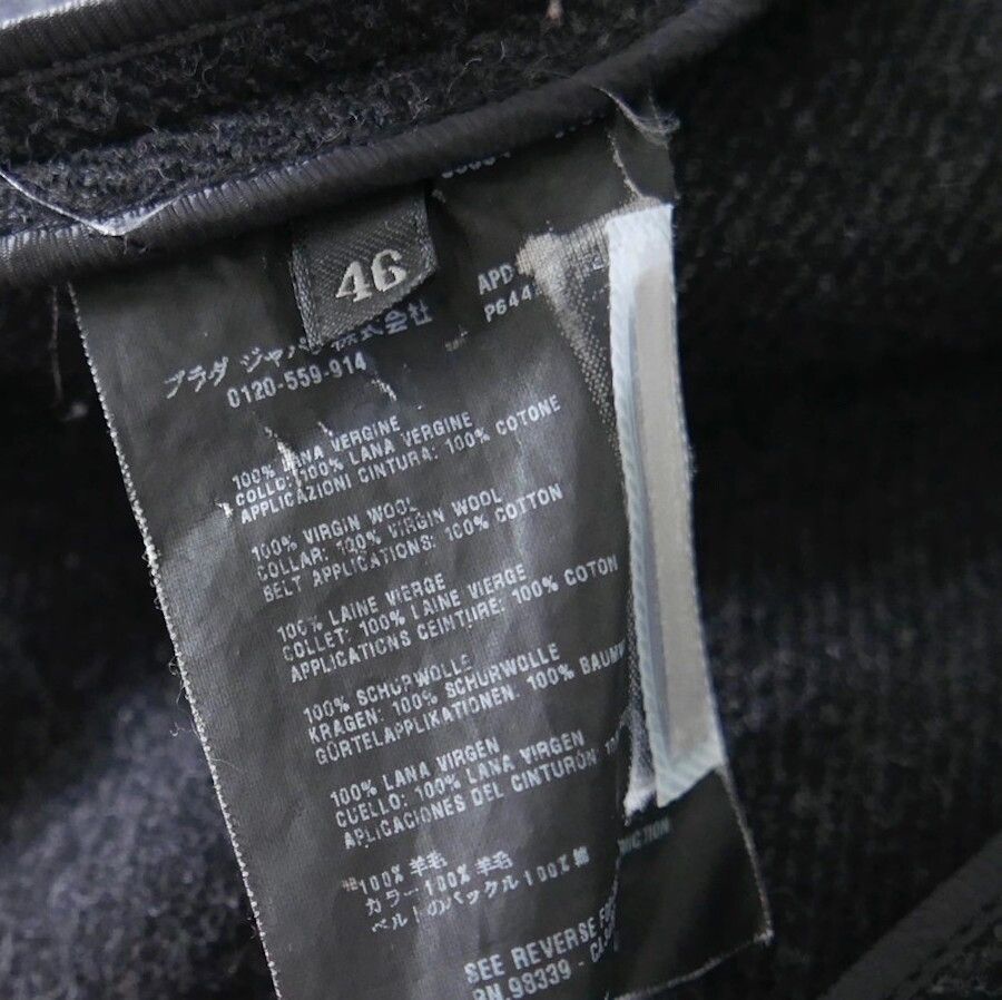 Prada Prada Fall 2008 Wool, Nylon, Knit & Leather Princess Coat Size L / US 10 / IT 46 - 8 Thumbnail