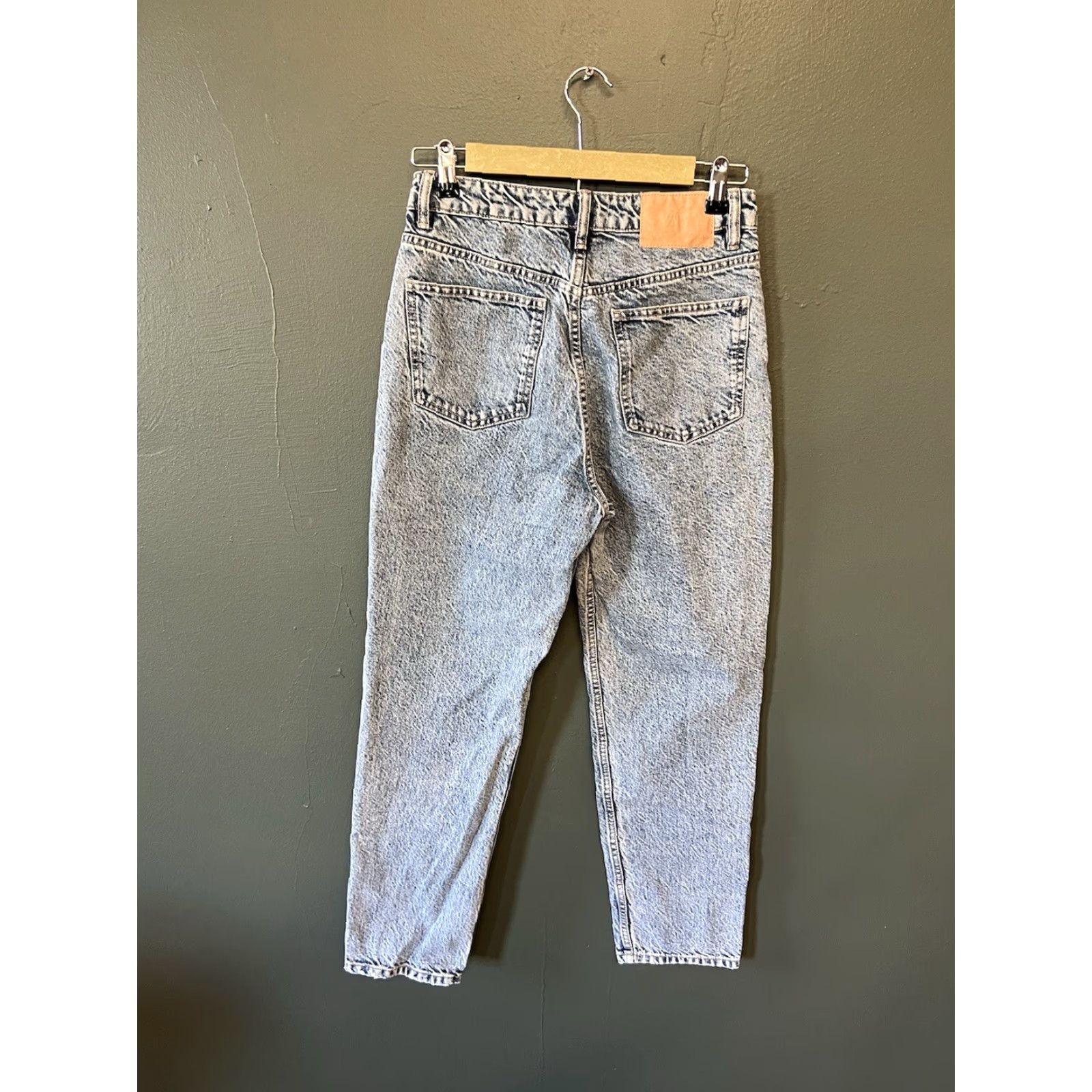 Zara Zara Jeans Women Blue Denim Size 6 High Waisted Regular Inseam 26 Tapered"} Size 28" / US 6 / IT 42 - 2 Thumbnail