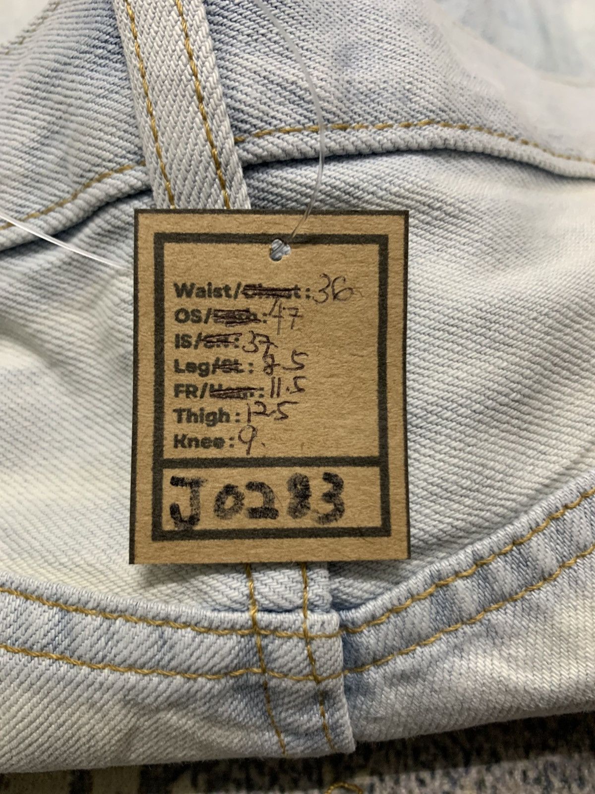 Undercover × Uniqlo Uniqlo Jeans UJ Regular Fit Straight Ash Blue Jeans W36x37 Size US 36 / EU 52 - 13 Thumbnail