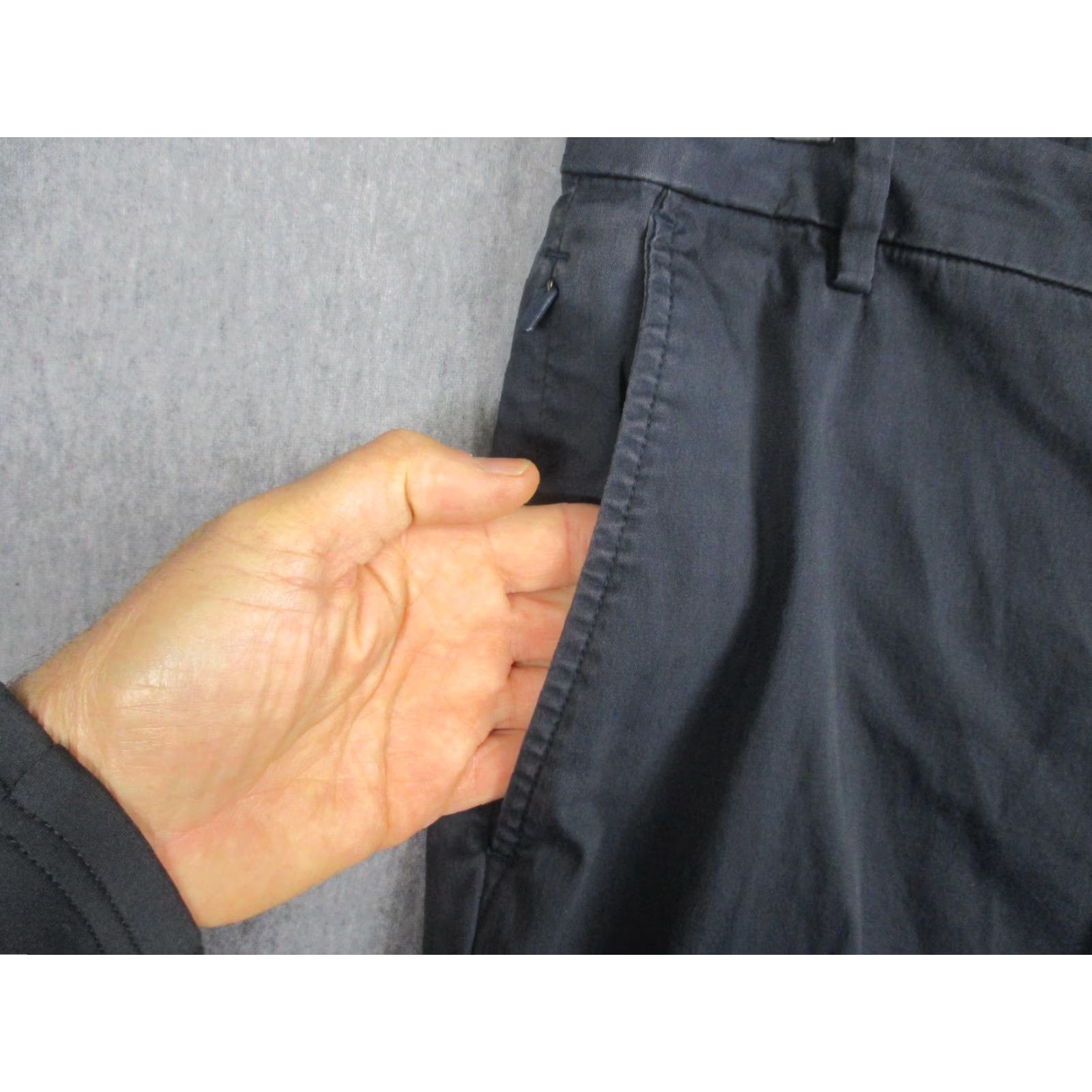 Vintage Birddog Boom Pants Mens 32x28 Gray Chino Slim Tapered Zip Pockets Casual Stretch Pants Size US 32 / EU 48 - 3 Thumbnail
