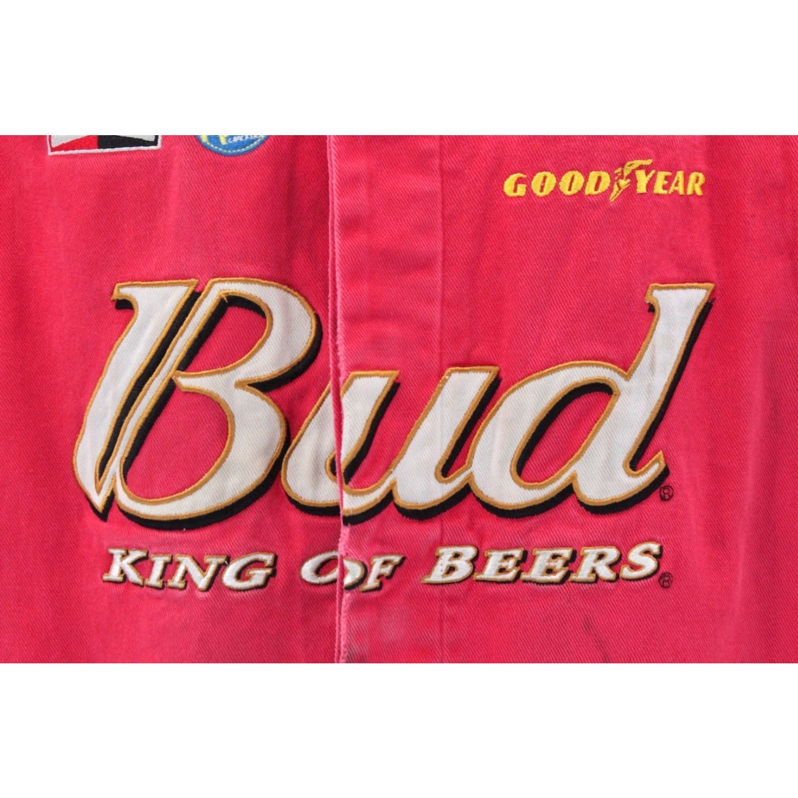 Vintage VINTAGE Mens Budweiser NASCAR Racing Jacket Shirt M Red 1990s 90s Cotton Chase Mens Size US M / EU 48-50 / 2 - 7 Thumbnail