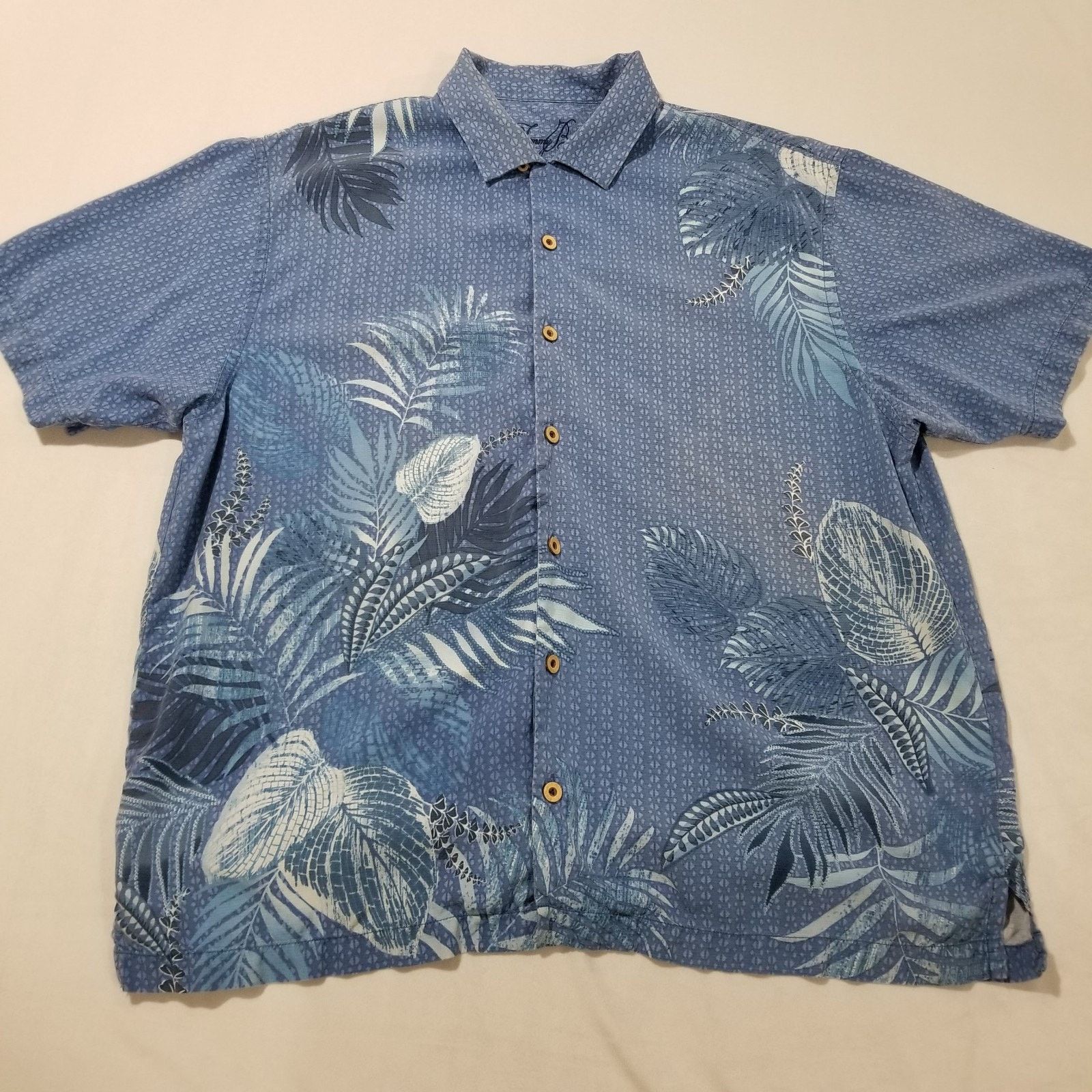 Tommy Bahama Tommy Bahama Shirt XL Aloha Hawaiian Silk Fronds Palm Leaves Size US XL / EU 56 / 4 - 8 Thumbnail