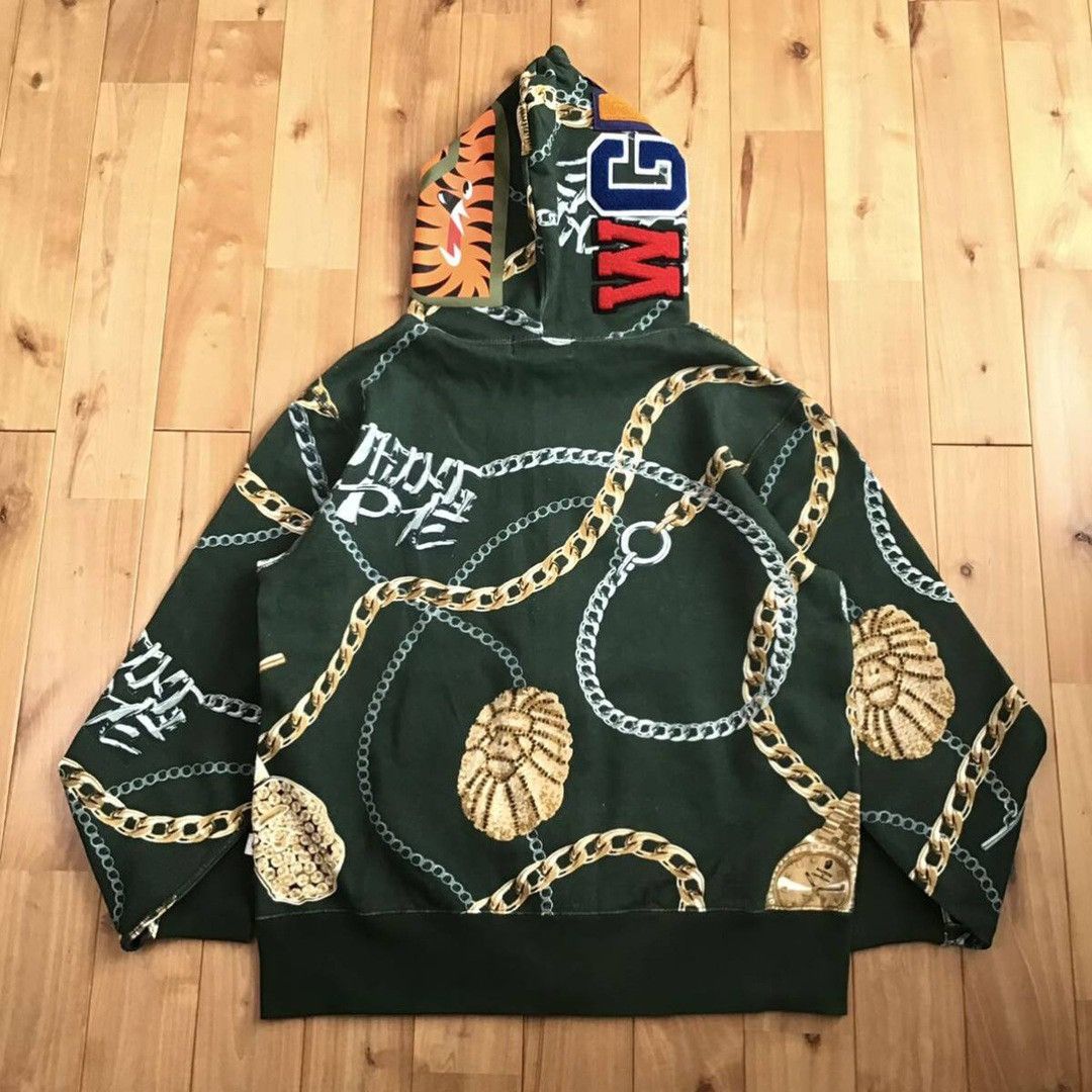 Bape BAPE JEWELS SHARK FULL ZIP HOODIE a bathing ape Size US M / EU 48-50 / 2 - 2 Thumbnail