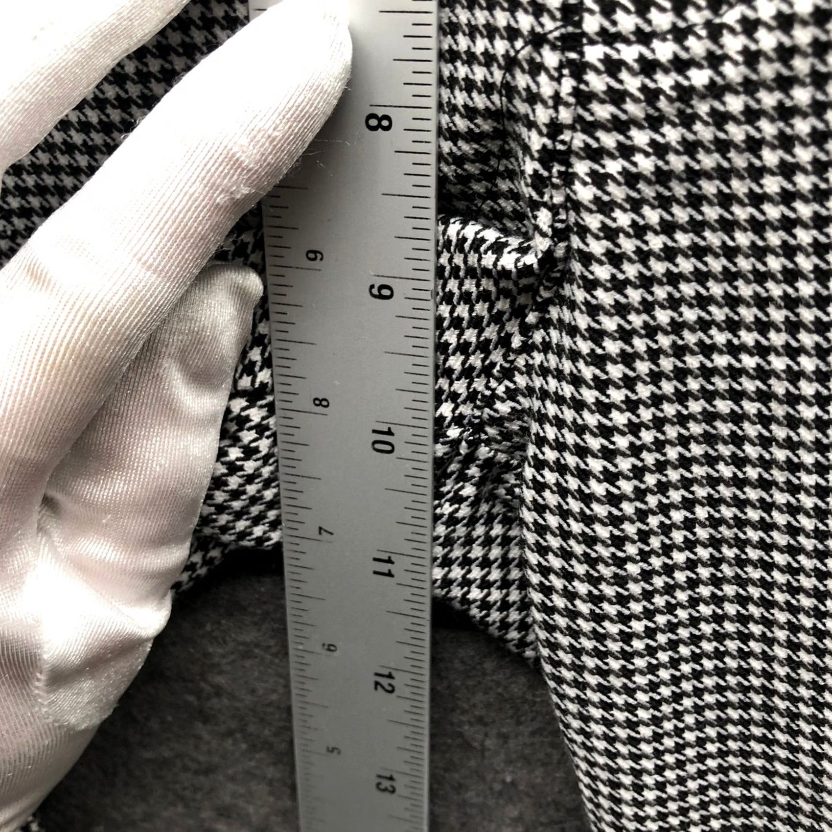 Zara Zara High Waisted Legging Pants Womens S Black White Houndstooth Ponte Skinny Size 28" / US 6 / IT 42 - 6 Thumbnail