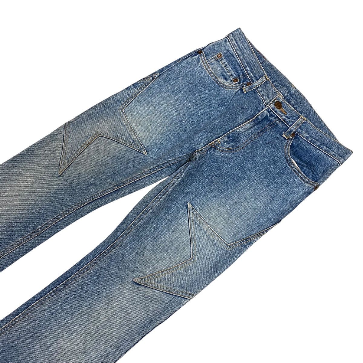 Hysteric Glamour × Japanese Brand Hysteric Glamour Stars Patchwork Denim Pants Size US 28 / EU 44 - 2 Thumbnail