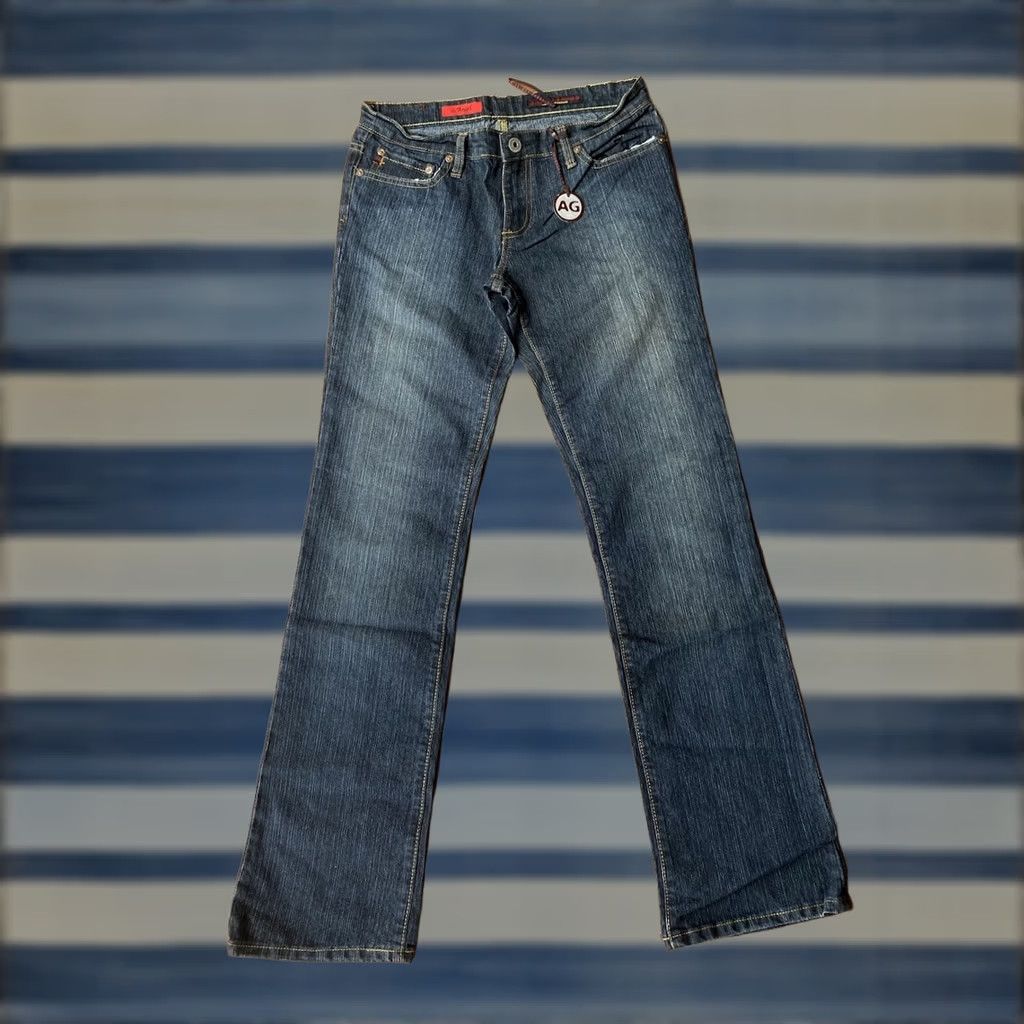 Vintage VINTAGE AG Adriano Goldschmied The Angel Dark Wash Denim Jeans Womens 28R Size 28" / US 6 / IT 42 - 1 Thumbnail