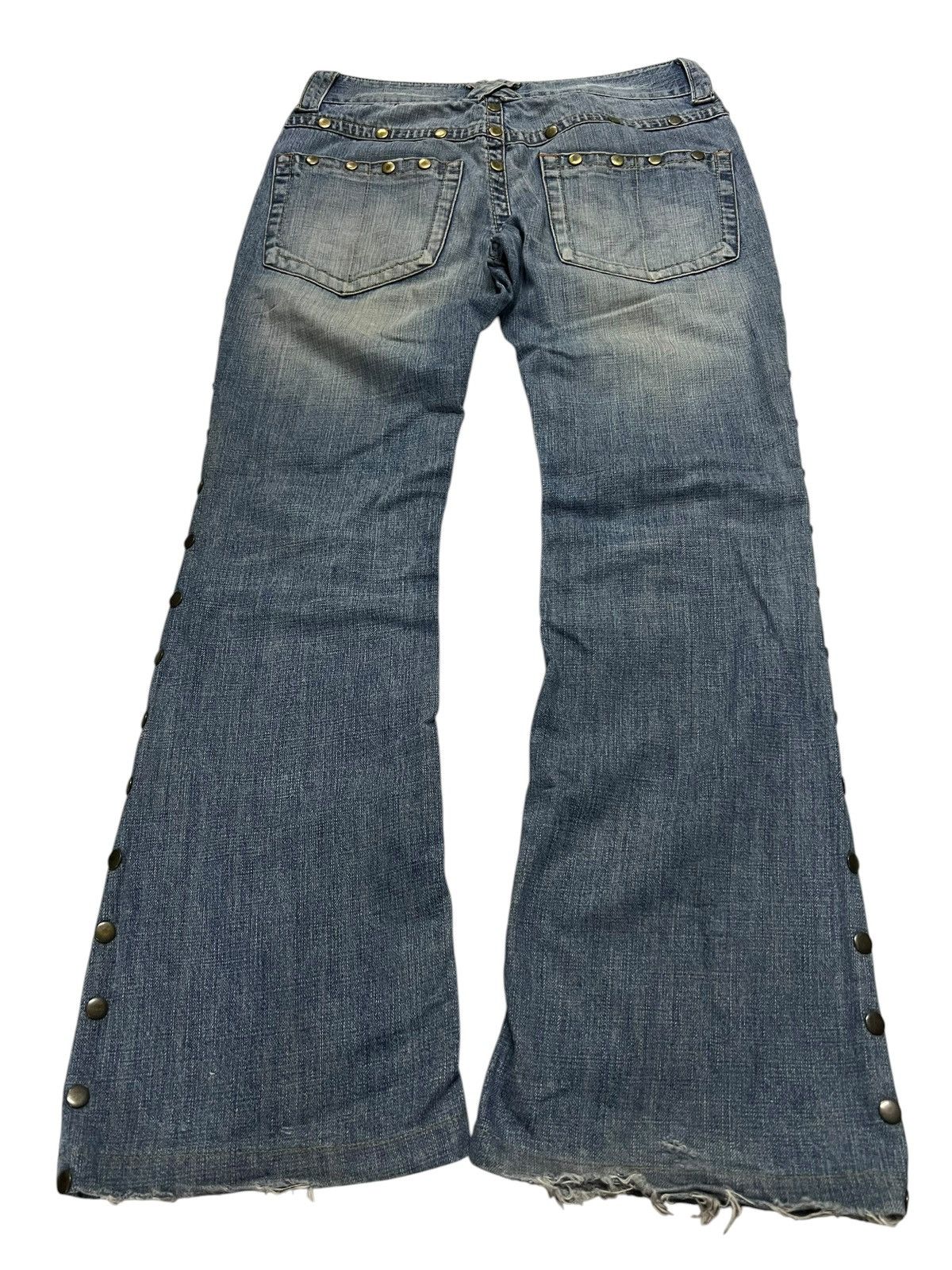 Japanese Brand Flare Jeans Vanquish Distressed Mud Wash Jean Like Kapital Size US 31 - 2 Thumbnail