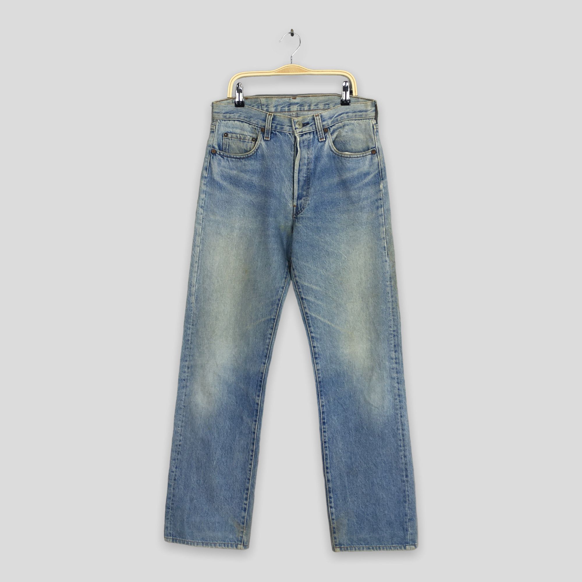 Levi's Size 29x31 Vintage 90s Levi's 501 High Rise Jeans S1893 Size 29" - 1 Thumbnail