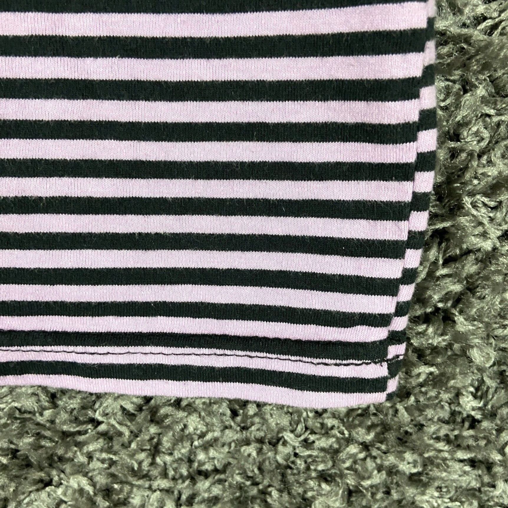 Empyre EMPIRE VINTAGE Striped T-Shirt Women XL Purple Black Short Sleeve Size XL / US 12-14 / IT 48-50 - 2 Thumbnail
