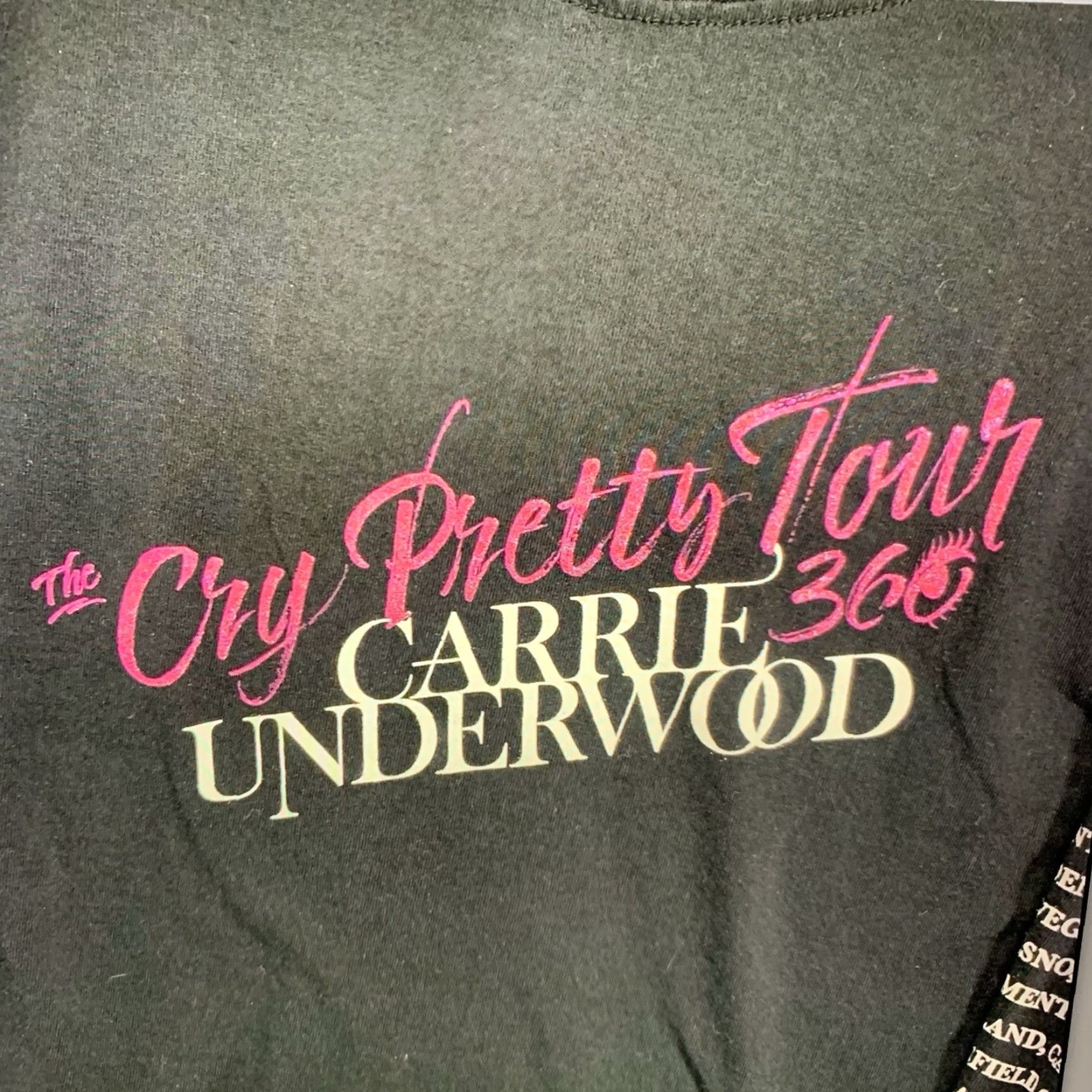 Vintage VINTAGE Carrie Underwood Concert T-Shirt Men Large Cry Pretty Tour 360 Graphic Black Size US L / EU 52-54 / 3 - 5 Thumbnail