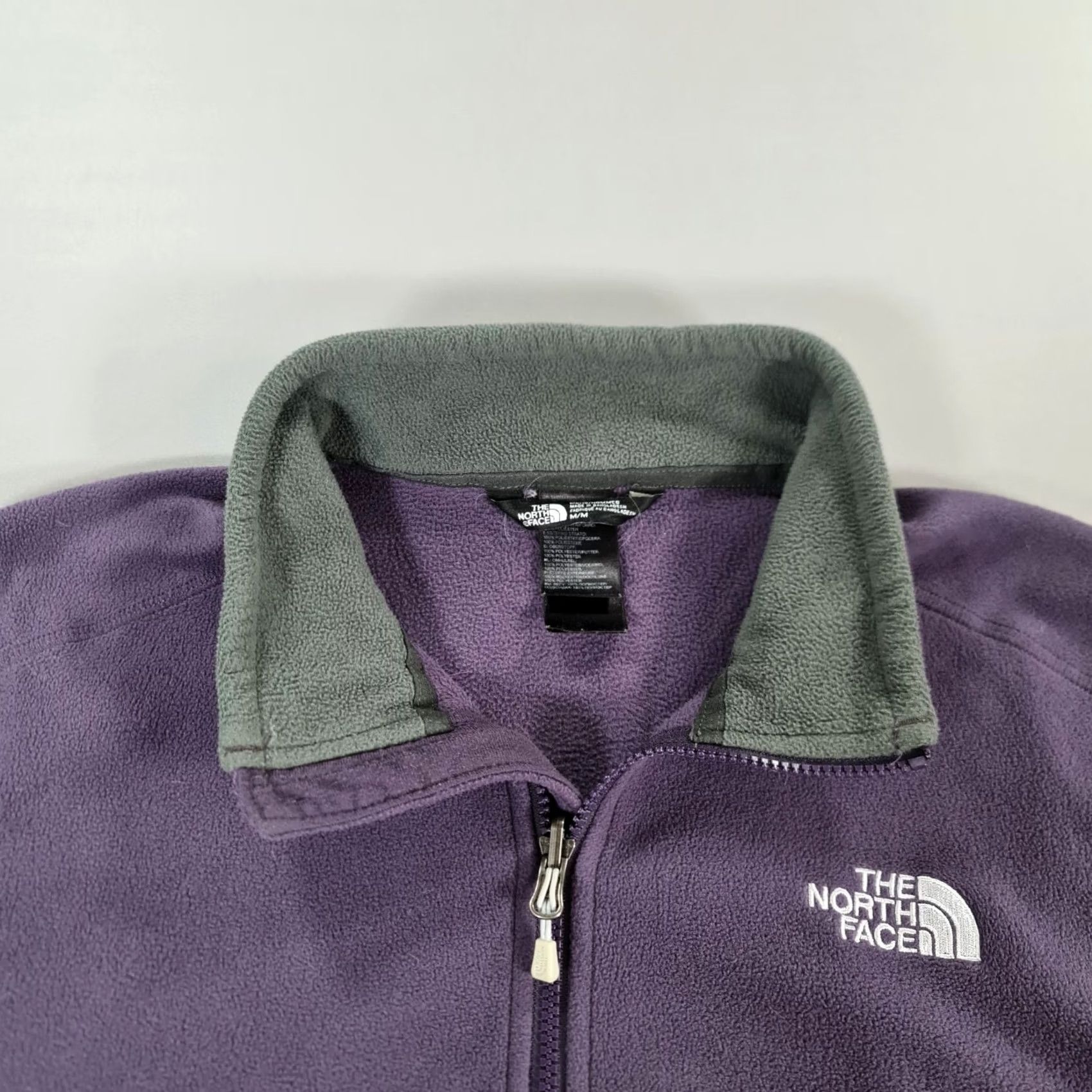 The North Face The North Face Men Jacket Purple Medium Fleece Full Zip Sweatshirt Size US M / EU 48-50 / 2 - 2 Thumbnail
