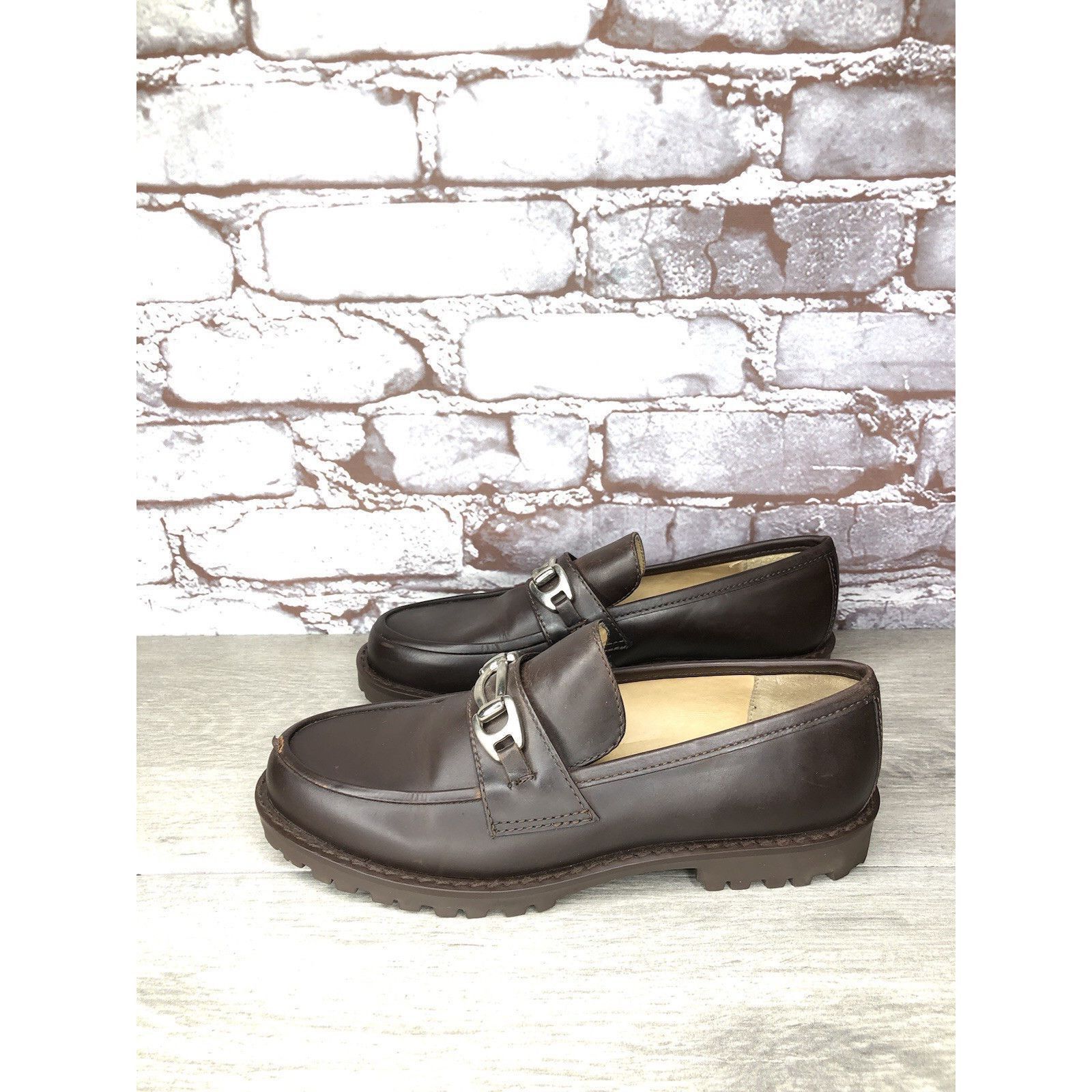 Kenneth Cole Kenneth Cole VTG Horsebit Brown Leather Lug Sole Loafers Dre Size US 6.5 / IT 36.5 - 21 Thumbnail