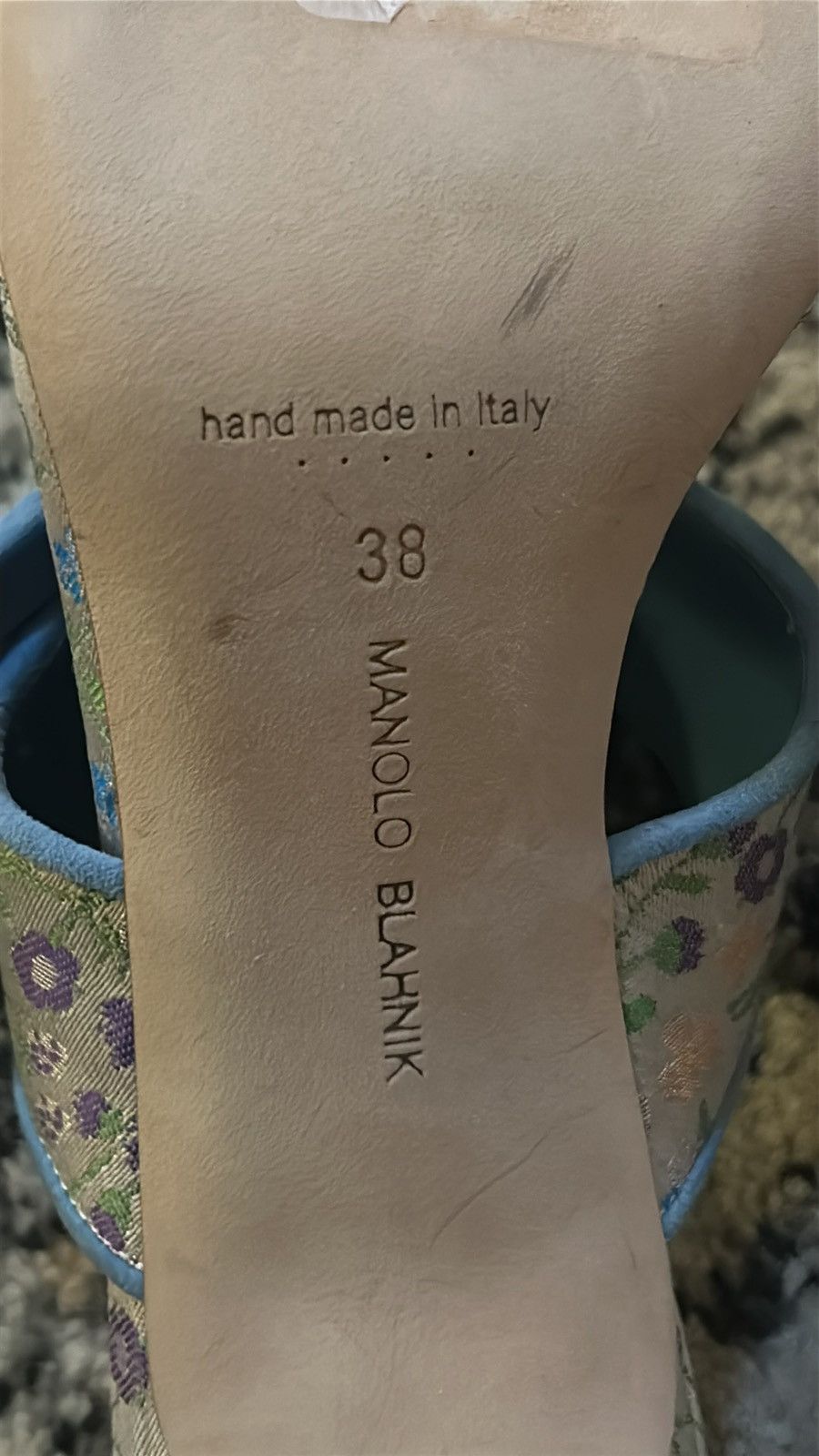 Manolo Blahnik Manolo Blahnik Gamble Floral Sandal size 38 Size US 8 / IT 38 - 9 Thumbnail
