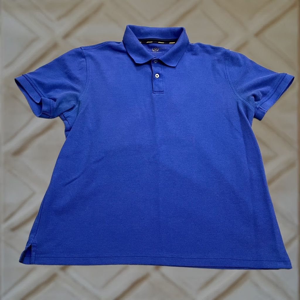 Club Room Club Room Polo Shirt Mens Large Blue Short Sleeve Cotton Blend Casual Golf Top Size US L / EU 52-54 / 3 - 1 Thumbnail