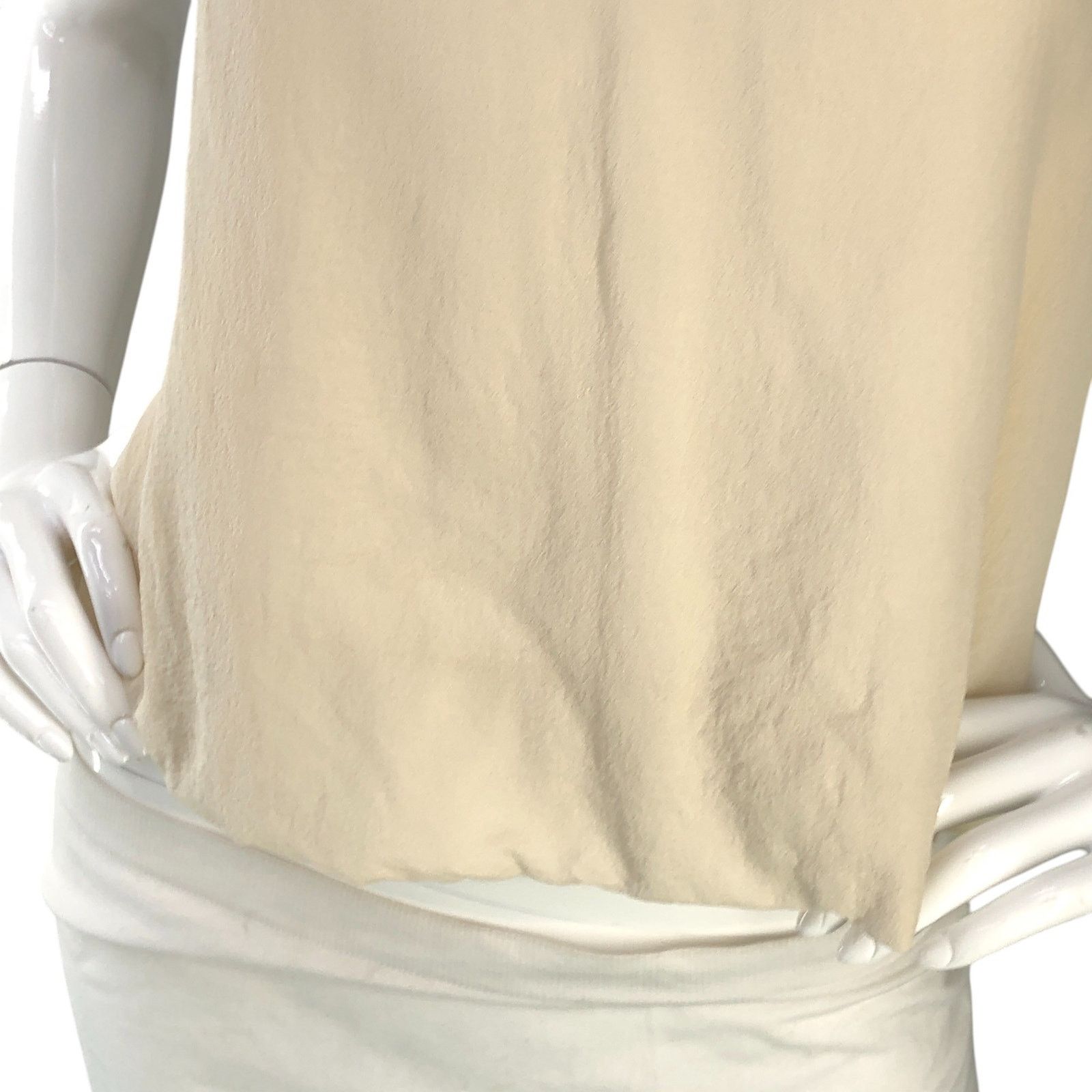 Akris Akris Sz 4 Top Silk Crepe Shell Tank Fully Lined Beige $795 Size S / US 4 / IT 40 - 3 Thumbnail