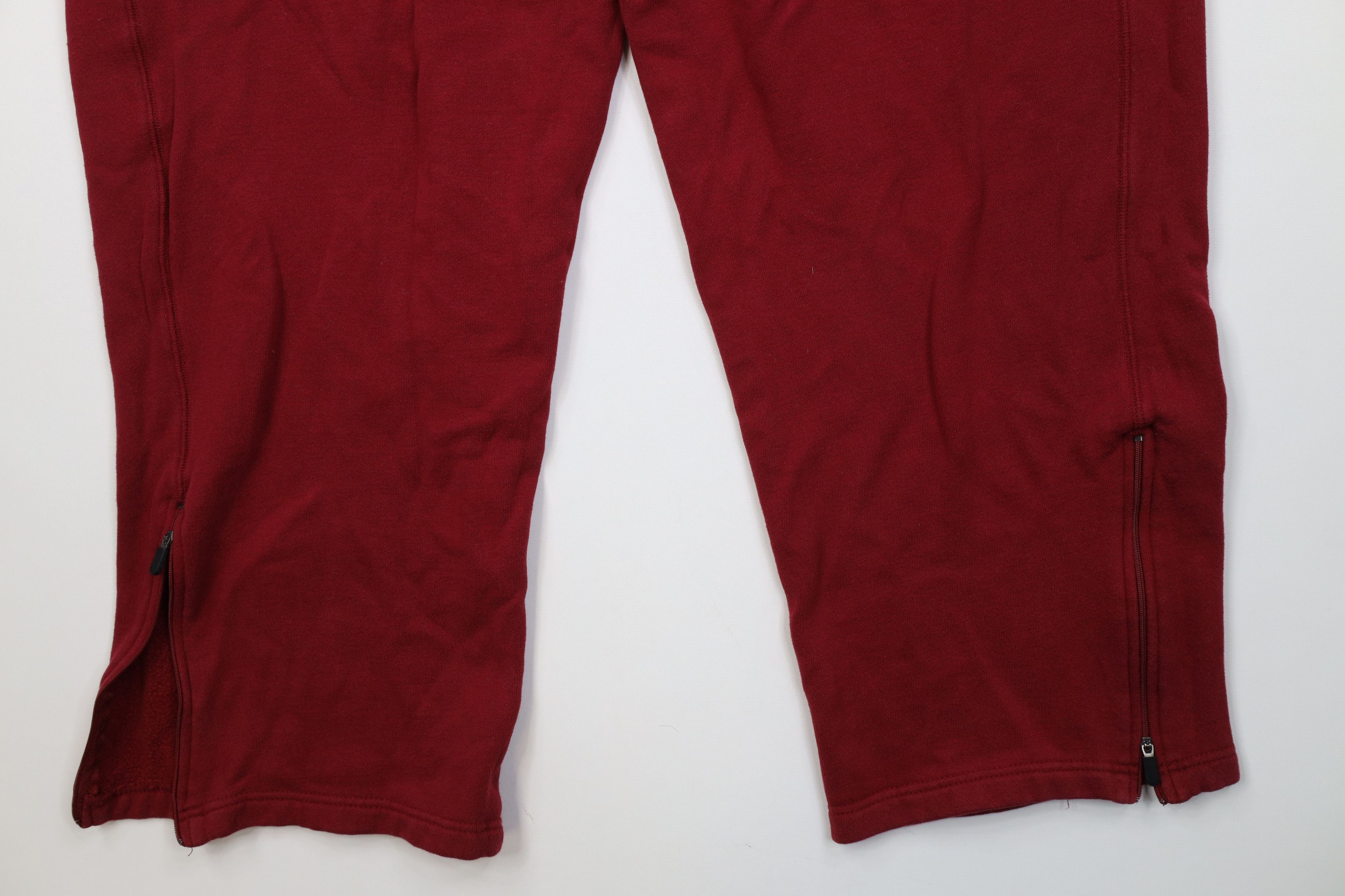 Starter Vintage 90s Y2K Starter Heavyweight Wide Leg Sweatpants Red Size US 36 / EU 52 - 13 Thumbnail