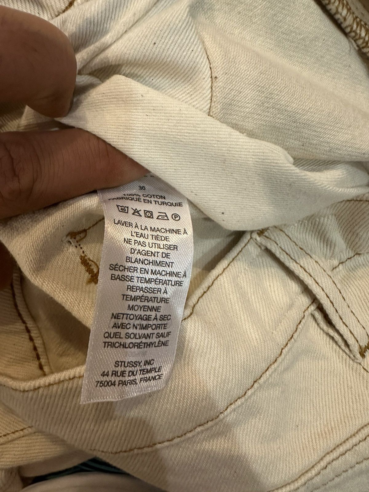 Stussy Stüssy Big OL’ Denim Pant White Size US 30 / EU 46 - 5 Thumbnail