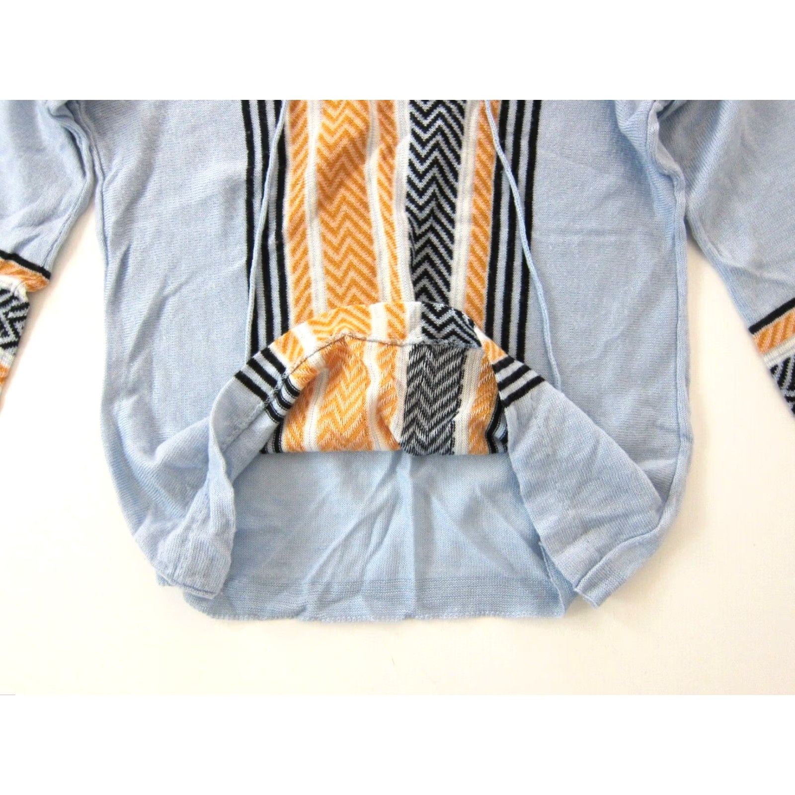 Vintage VINTAGE Bobbie Brooks Knit Blue Stripe Long Flare Sleeve Pullover Sweater M Bohemian Womens Size M / US 6-8 / IT 42-44 - 5 Thumbnail