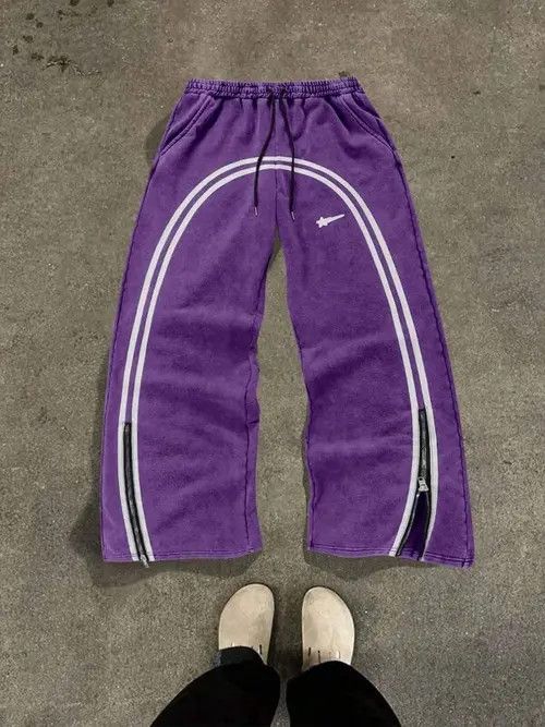 Designer × Japanese Brand Washed pants/sweatpants opium PlayboiCarti zipper Size US 36 / EU 52 - 1 Thumbnail