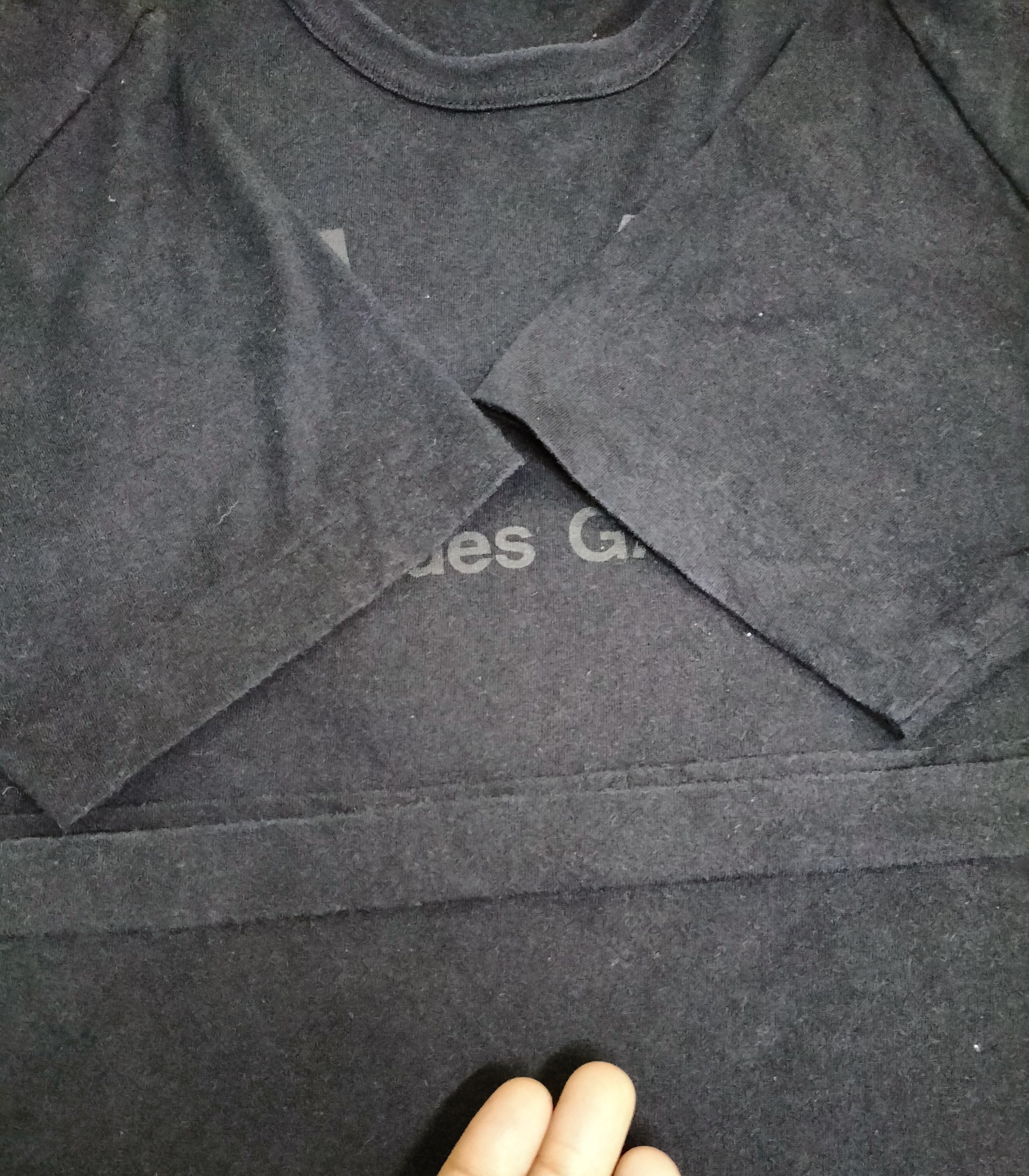 Comme des Garcons Comme Des garcons play black text tshirt Size US L / EU 52-54 / 3 - 5 Thumbnail