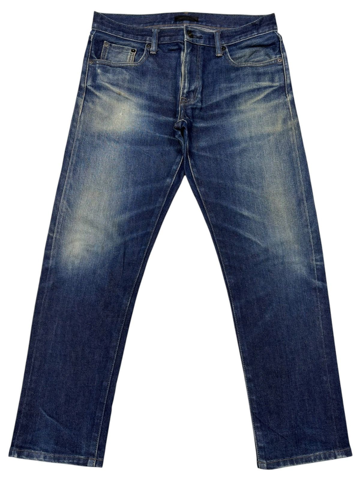Undercover Vintage Uniqlo Mud Selvedge Distressed Denim Jeans Size US 32 / EU 48 - 1 Thumbnail