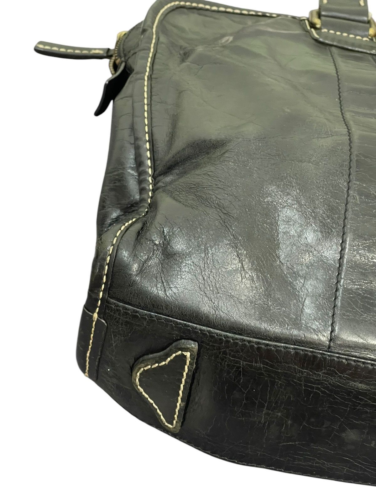 Genuine Leather Full Leather Patina F. Clio Italy Brief Bag 1🟩7 Size ONE SIZE - 11 Thumbnail