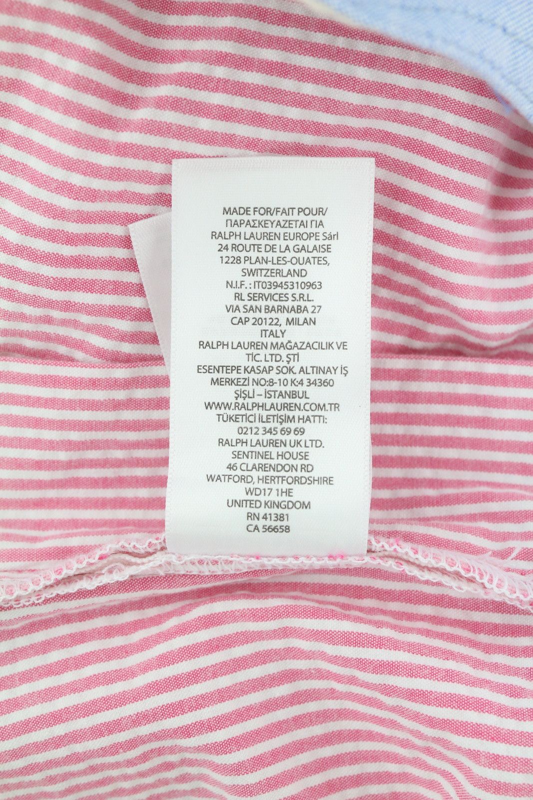 Polo Ralph Lauren STRETCH CLASSIC FIT L Chino Pink Pinstriped Shorts 84586 Size US 34 / EU 50 - 10 Thumbnail
