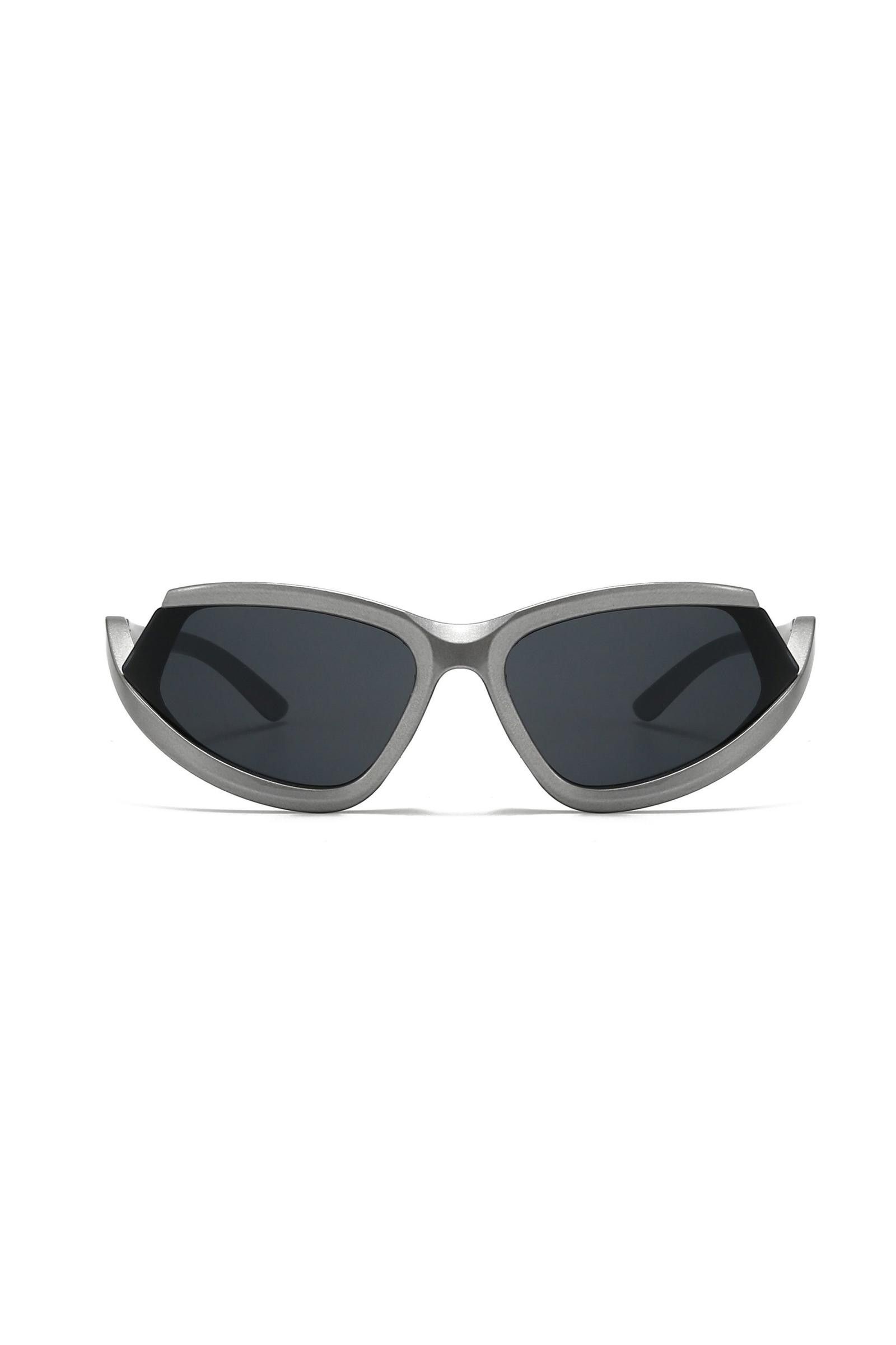 Japanese Brand Y2k Avant Garde Futuristic Gunmetal Gray Sunglasses OS Size ONE SIZE - 2 Thumbnail