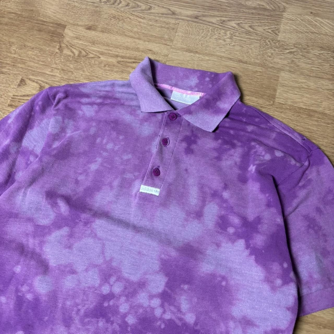 Adidas × Japanese Brand × Vintage Vintage y2k 90s Adidas bleached polo shirt Size US M / EU 48-50 / 2 - 3 Thumbnail