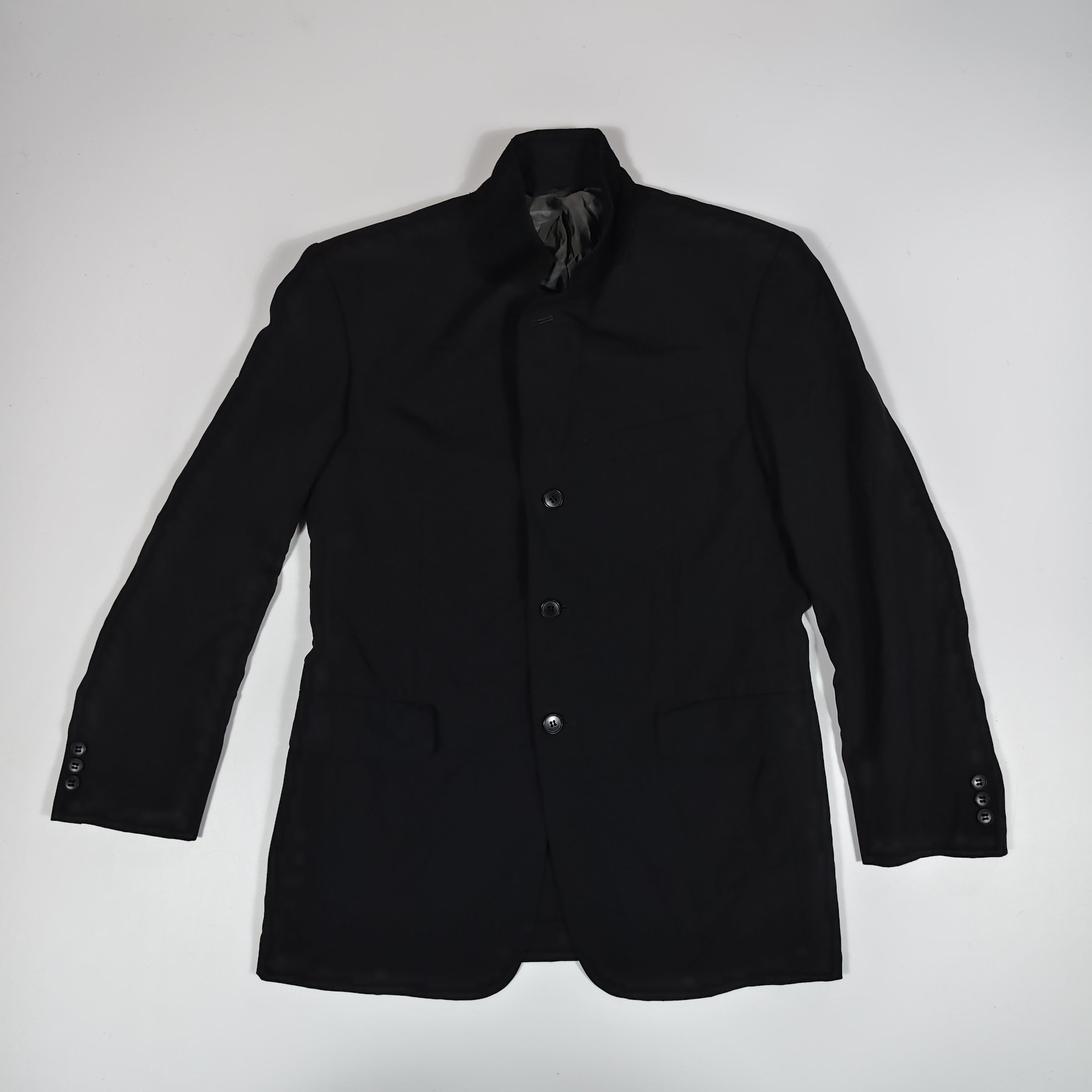 Yohji Yamamoto AW2007 Yohji Yamamoto A.A.R Stand Collar Wool Blazer #A Size US M / EU 48-50 / 2 - 1 Thumbnail