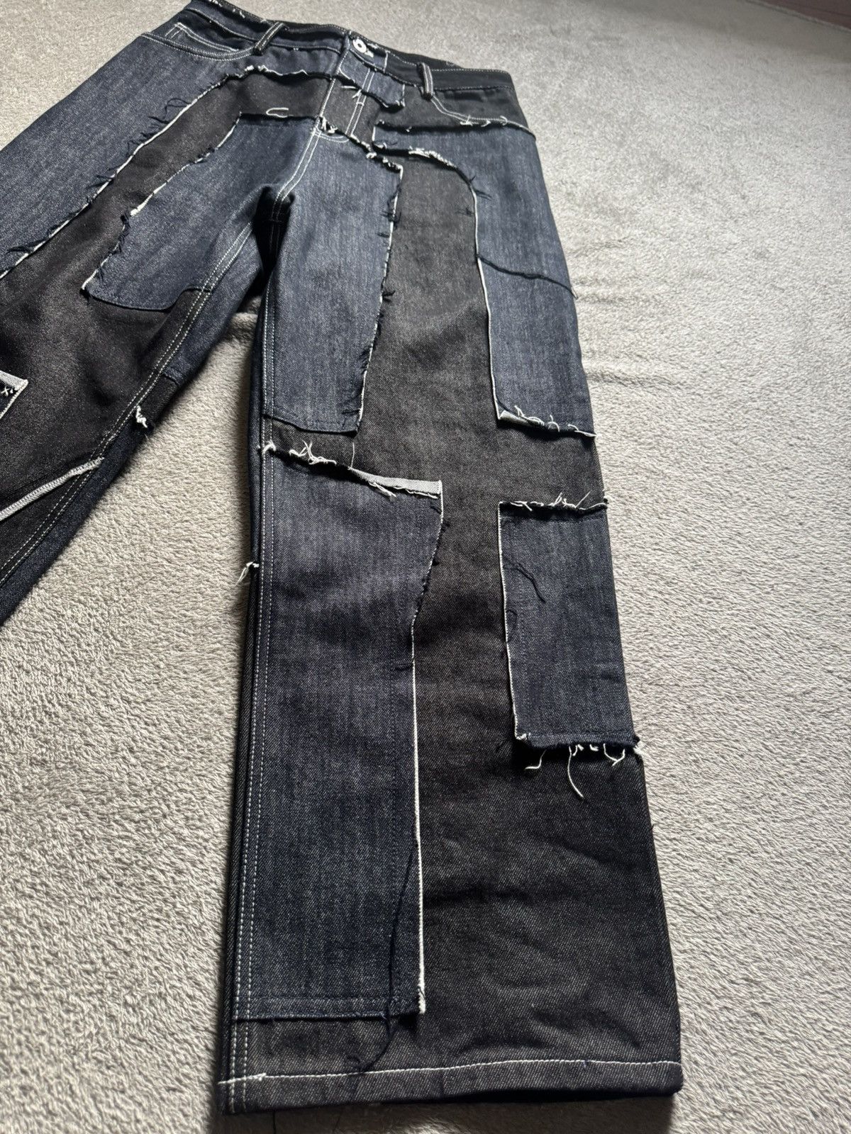 Other Blind/No Plan Raw Edge Remake Jeans Size US 32 / EU 48 - 3 Thumbnail