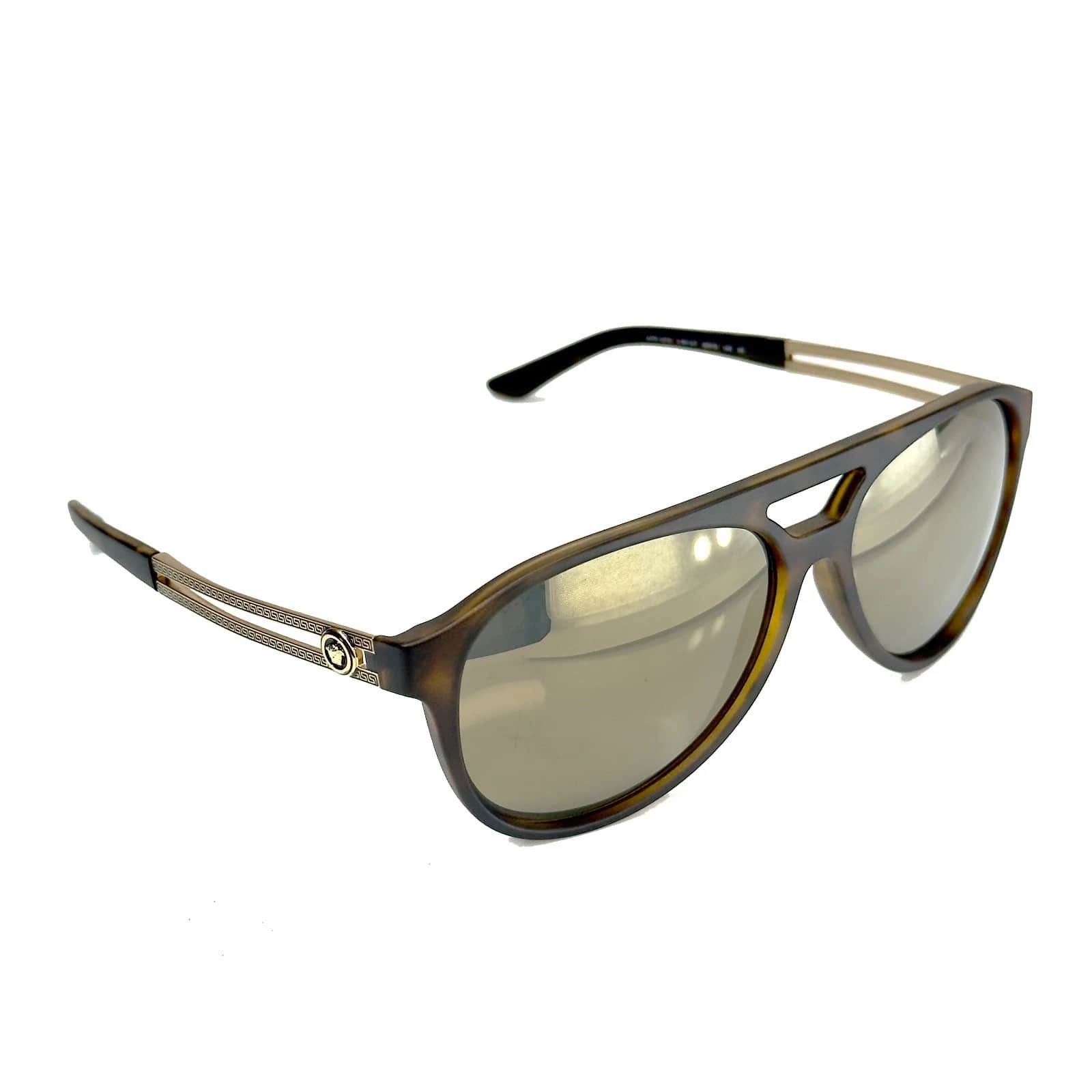 Versace VERSACE VE4312 4312 Vintage Vanitas Havana Gold Mirror Size ONE SIZE - 5 Thumbnail