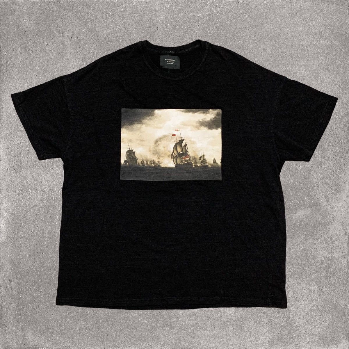 Represent Clo. Represent Large Battle Graphic Black Tee British Made ...