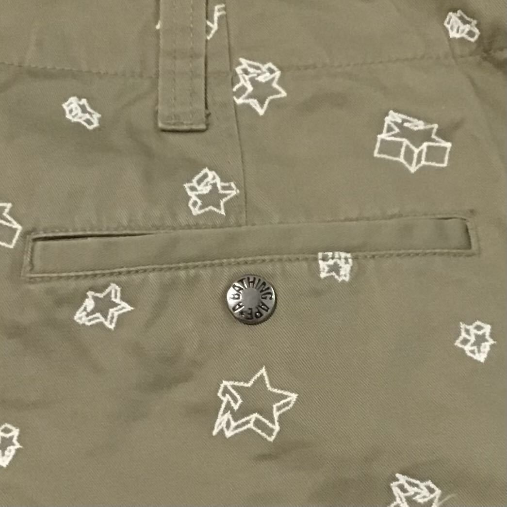 Bape × Nigo 💫Glow in the dark💫 BAPE STA embroidery pants NIGO ★size XL Size US 36 / EU 52 - 6 Thumbnail