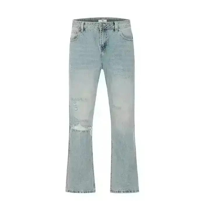 Japanese Brand distressed punk flared ripped jeans Size US 28 / EU 44 - 6 Thumbnail
