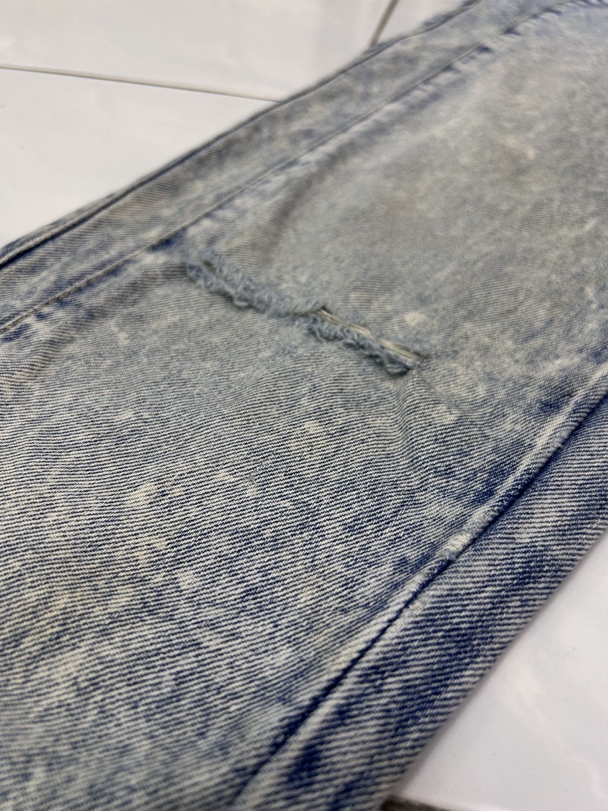 Japanese Brand × Vintage 💥Vintage Japanese Denim Mud Wash Ripped Jeans Size US 27 - 13 Thumbnail