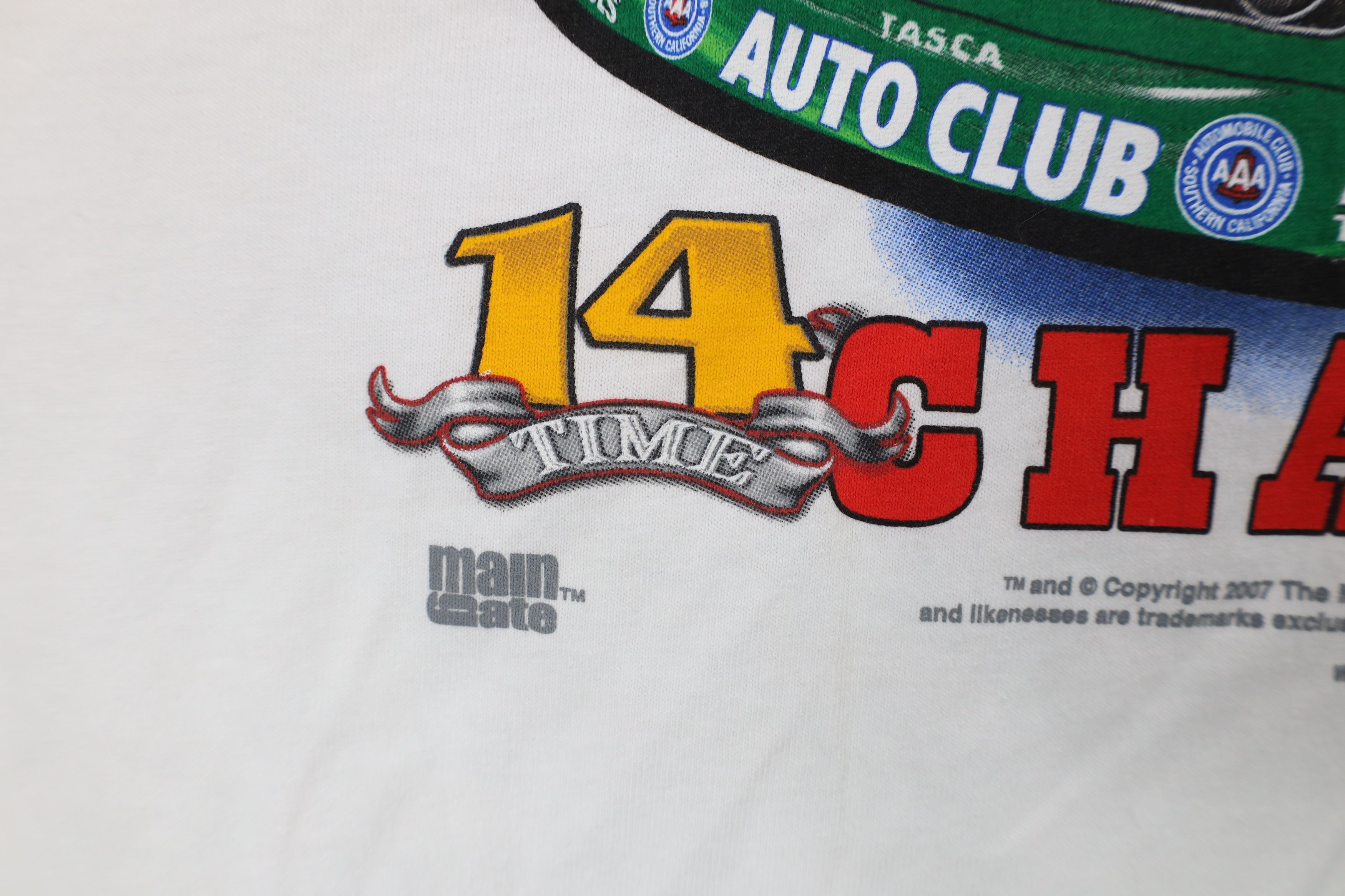 Vintage Deadstock Vintage Y2k 2007 John Force NHRA Racing T-Shirt Size US XL / EU 56 / 4 - 9 Thumbnail