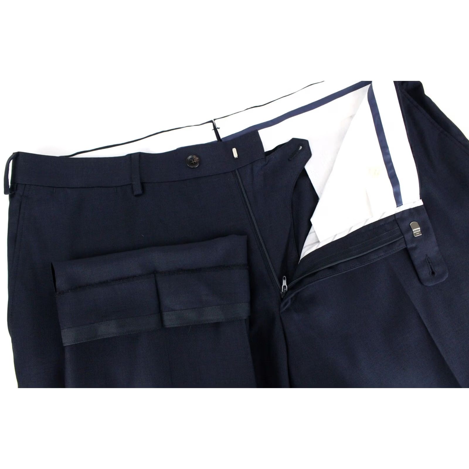 Suitsupply Suitsupply Brescia Int Trousers Men UK 46S Wool Pleated Tapered Blue Size US 30 / EU 46 - 4 Thumbnail