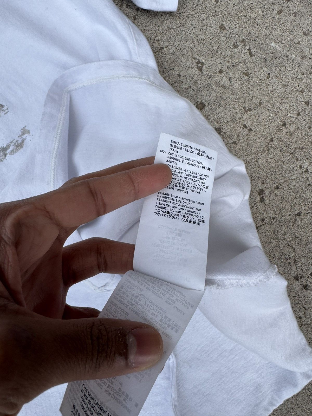 Saint Laurent Paris Saint Laurent Love Tee Size US L / EU 52-54 / 3 - 4 Thumbnail