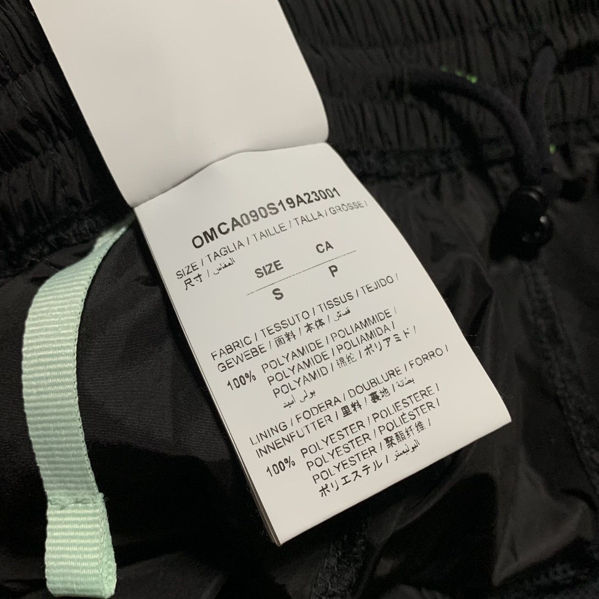 Off-White Off White Small Logo Black Track Pant Bottoms Tracksuit Size US 30 / EU 46 - 8 Thumbnail