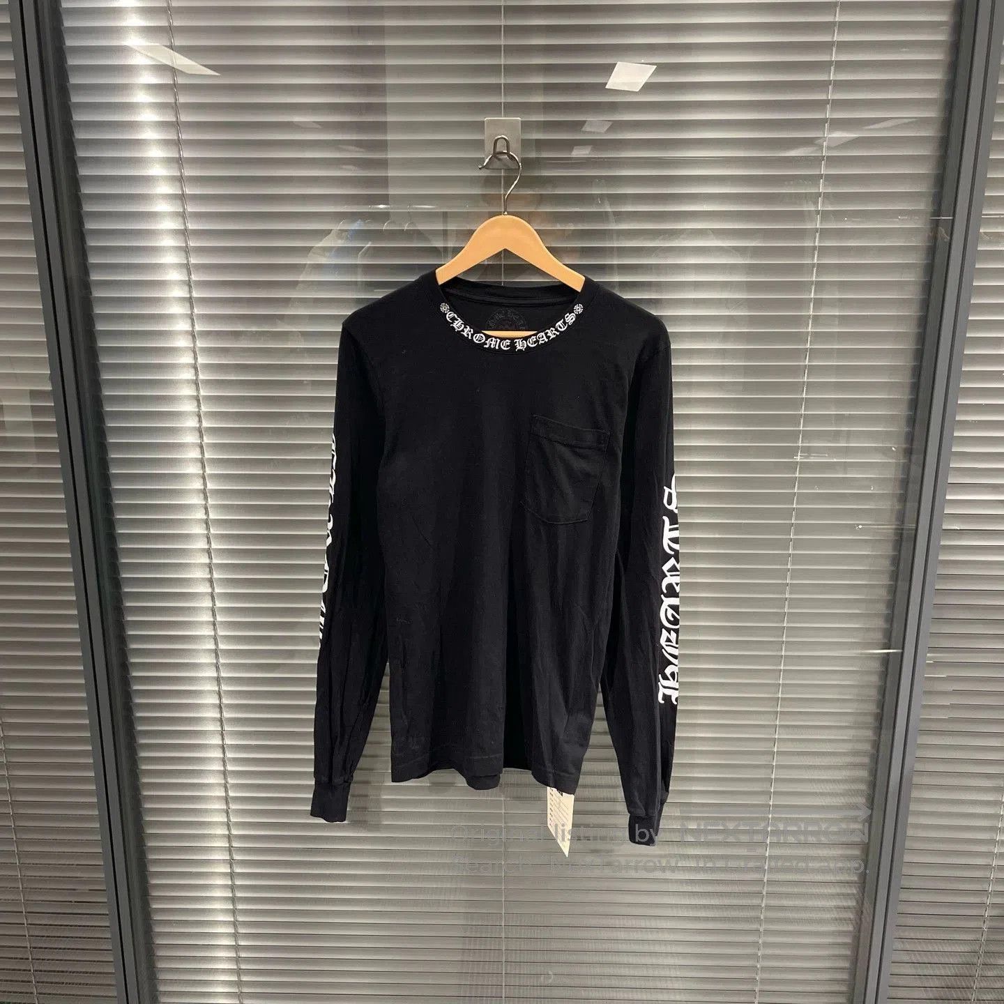 Chrome Hearts Black Long Sleeve Shirt with Text Details. Size US S / EU 44-46 / 1 - 1 Thumbnail