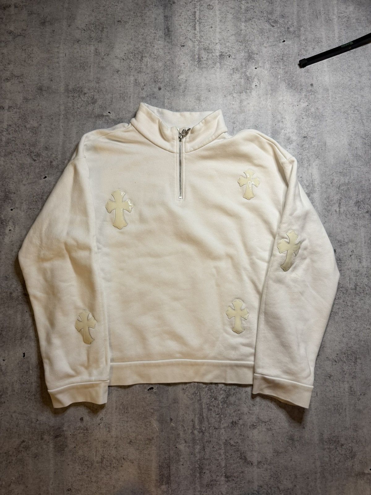 Chrome Heart White Patch Quarter Zip